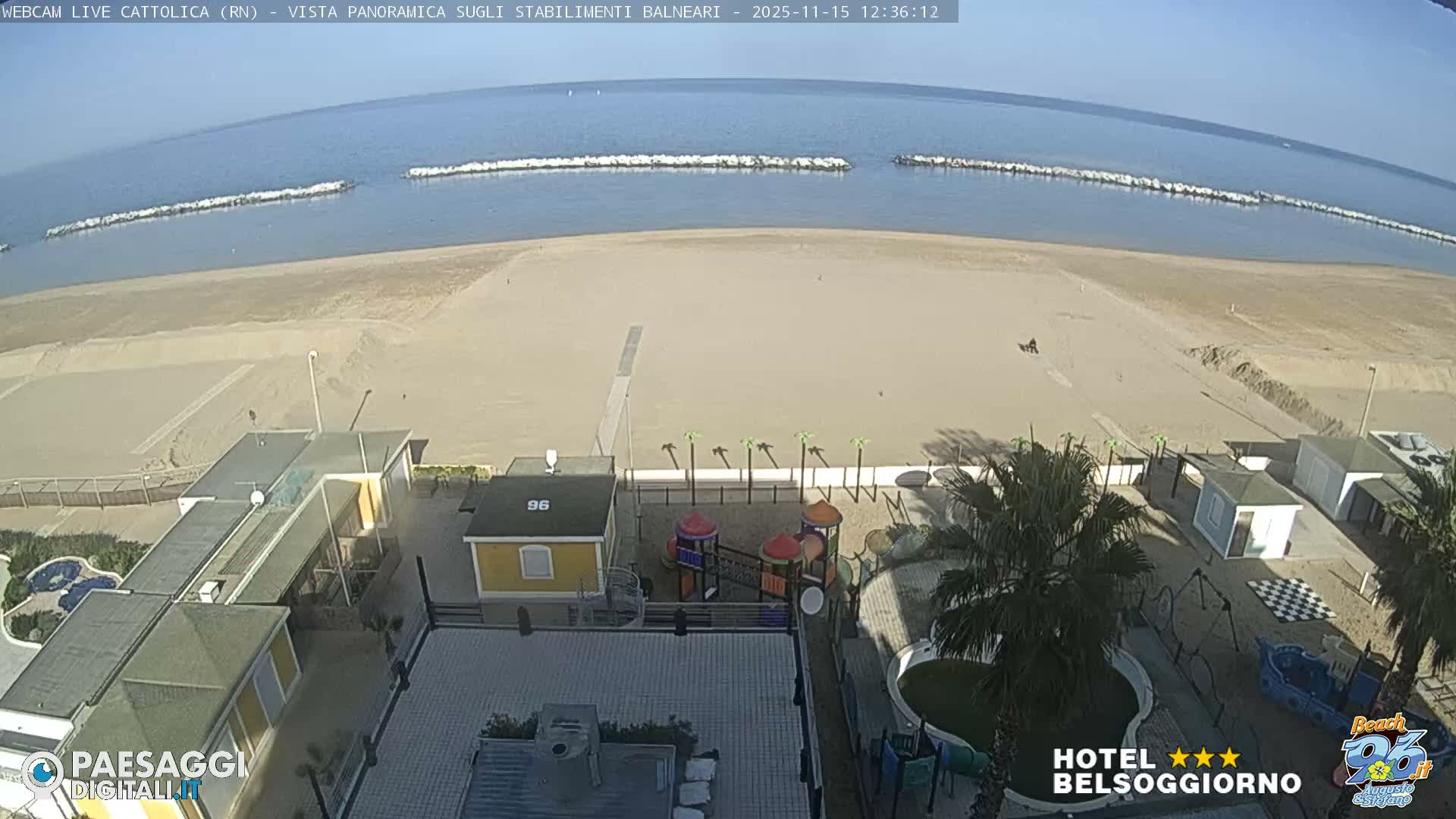Cattolica Beach Live Cam -  Rimini, Emilia-Romagna, Italy