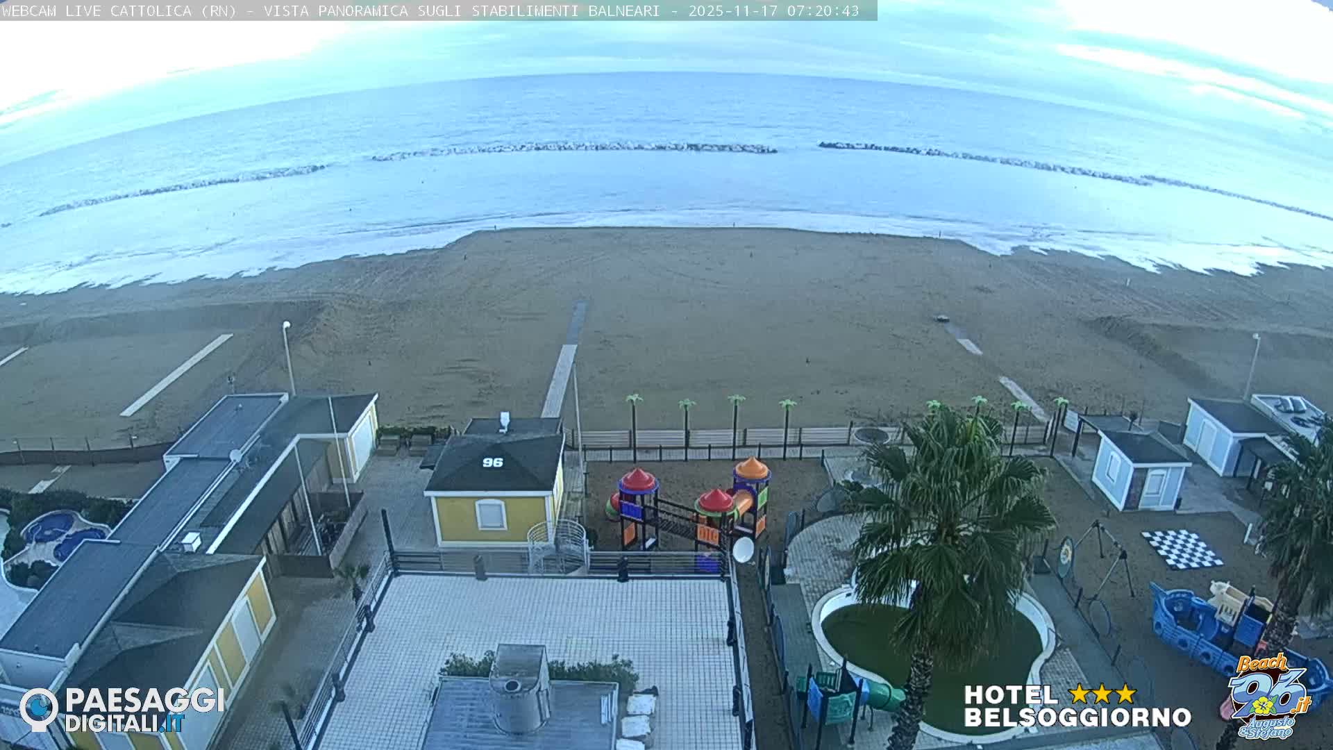 Cattolica Beach Live Cam -  Rimini, Emilia-Romagna, Italy