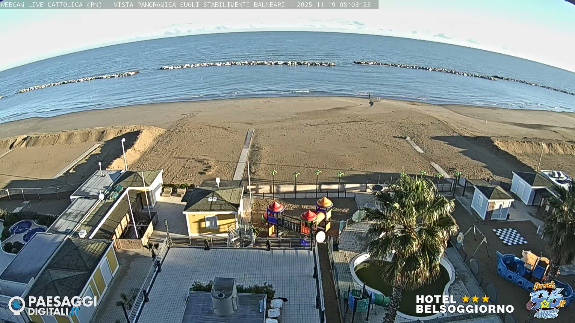 Cattolica Beach Live Cam -  Rimini, Emilia-Romagna, Italy