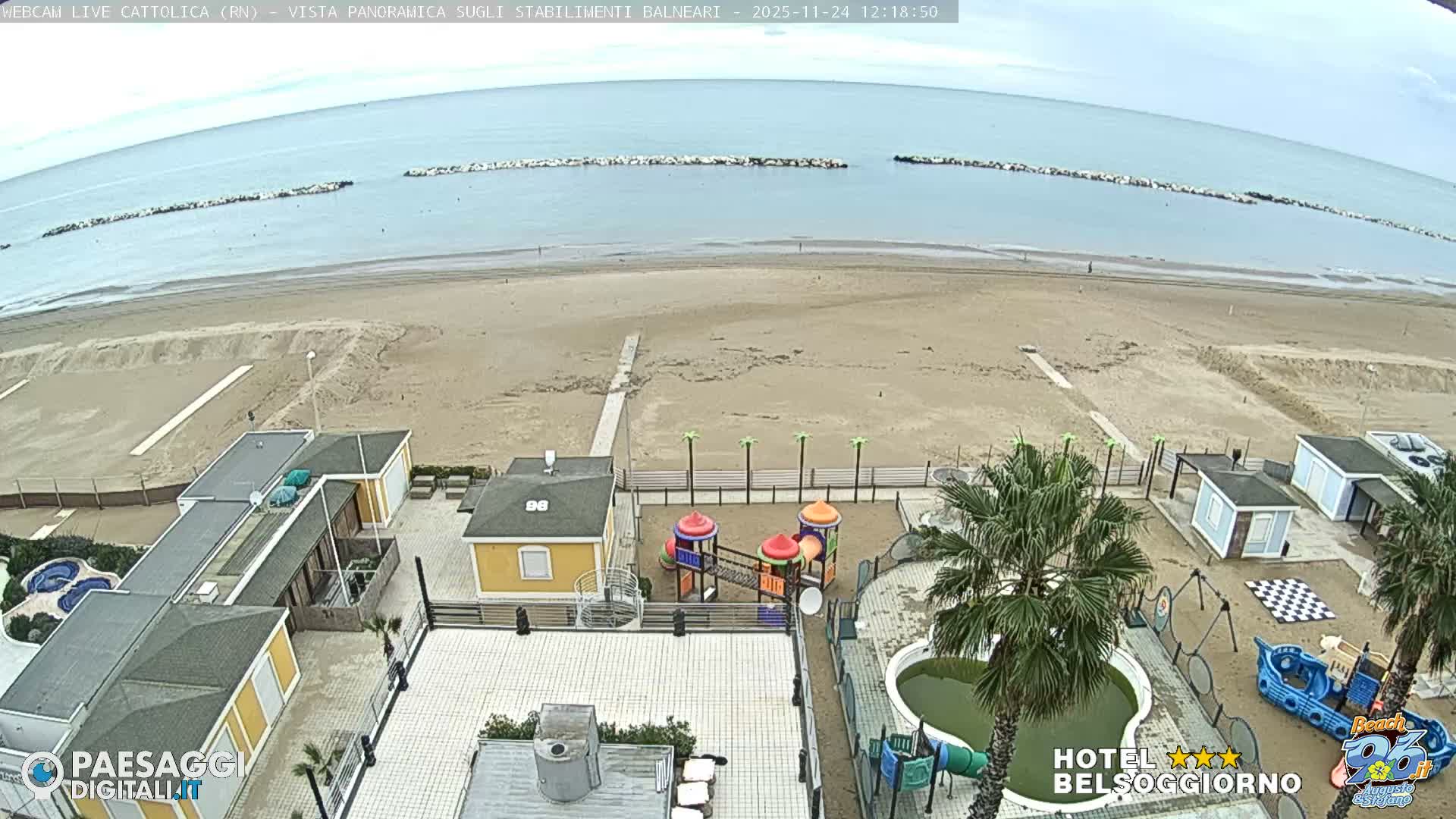 Cattolica Beach Live Cam -  Rimini, Emilia-Romagna, Italy