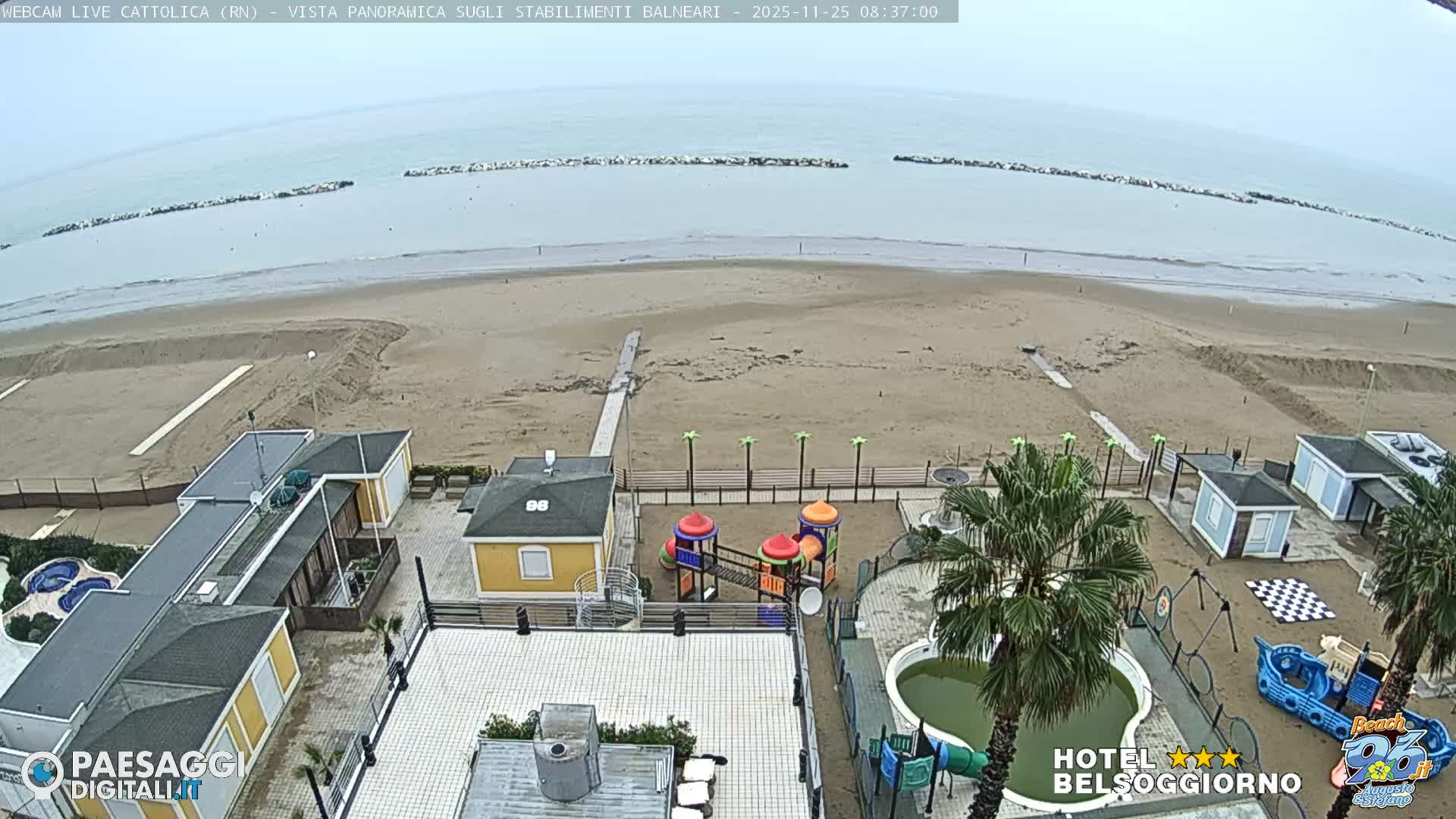 Cattolica Beach Live Cam -  Rimini, Emilia-Romagna, Italy