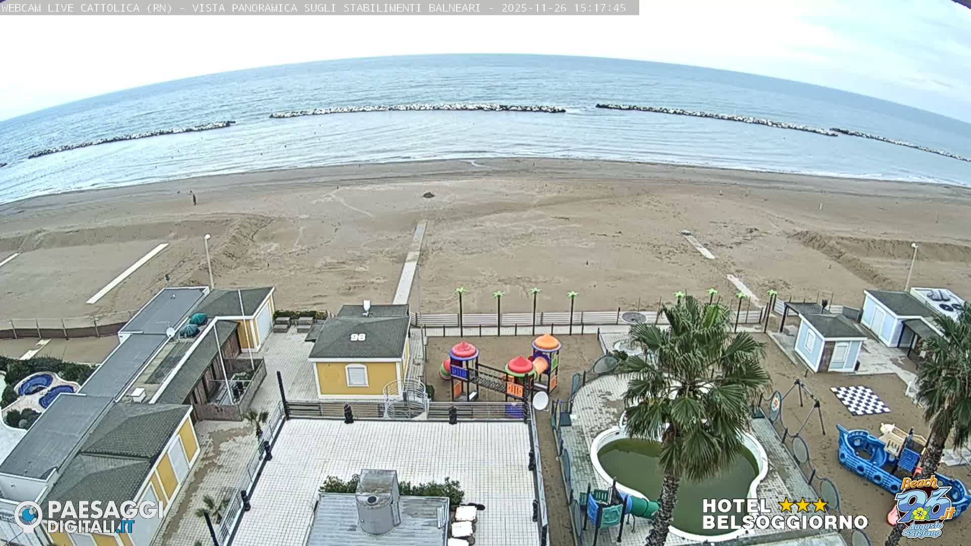 Cattolica Beach Live Cam -  Rimini, Emilia-Romagna, Italy