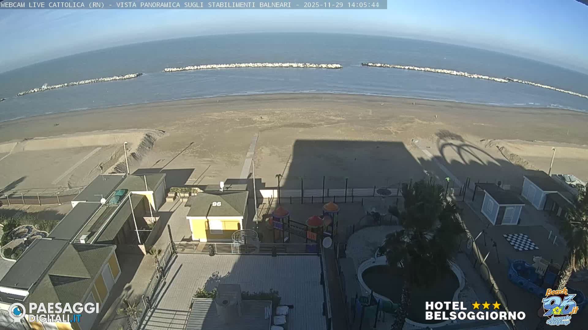 Cattolica Beach Live Cam -  Rimini, Emilia-Romagna, Italy