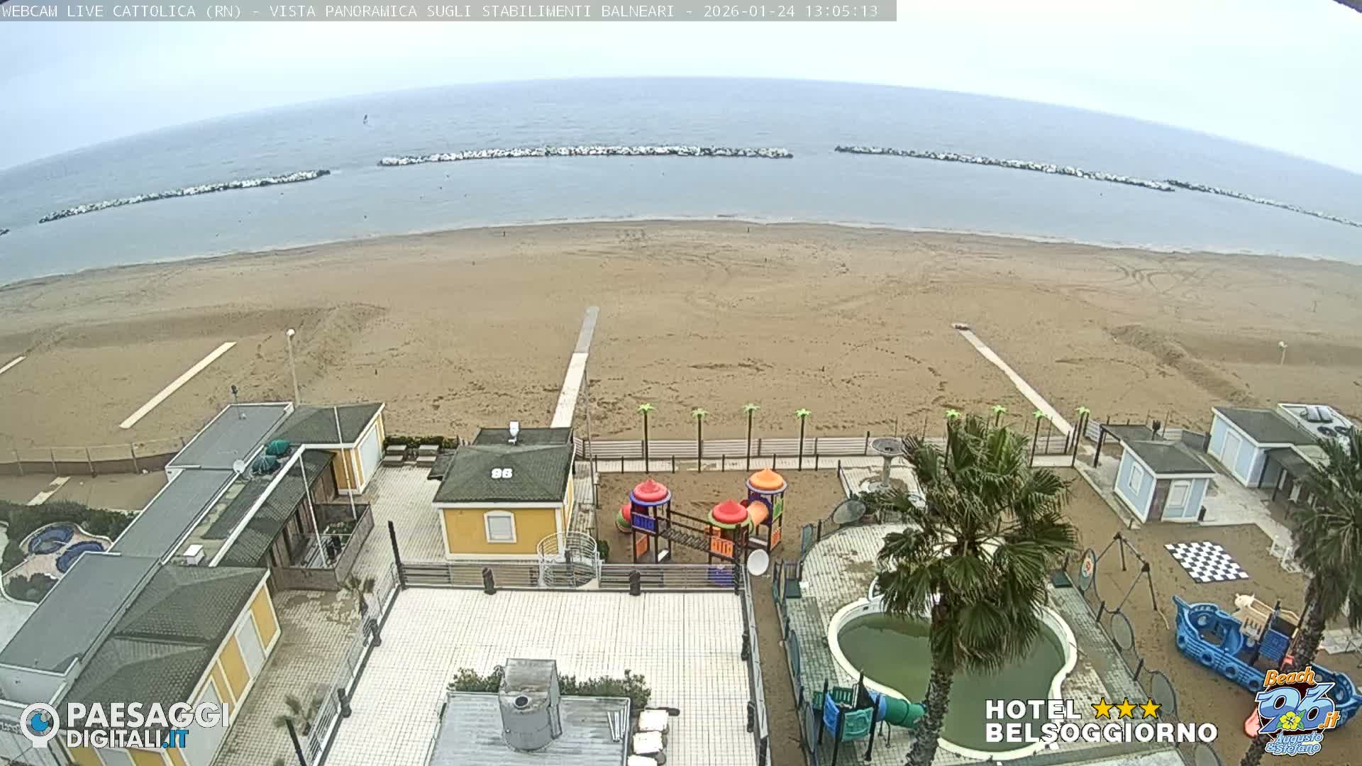Cattolica Beach Live Cam -  Rimini, Emilia-Romagna, Italy
