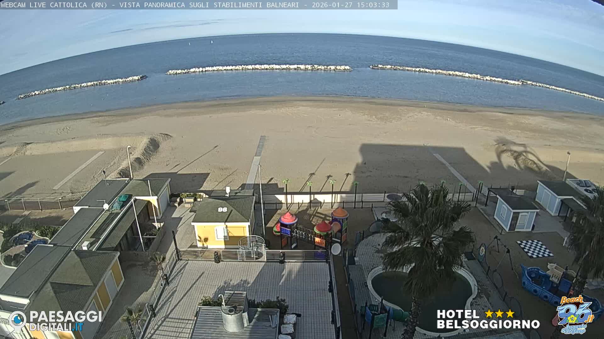Cattolica Beach Live Cam -  Rimini, Emilia-Romagna, Italy