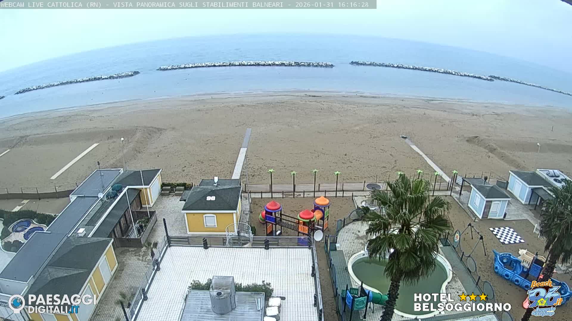 Cattolica Beach Live Cam -  Rimini, Emilia-Romagna, Italy