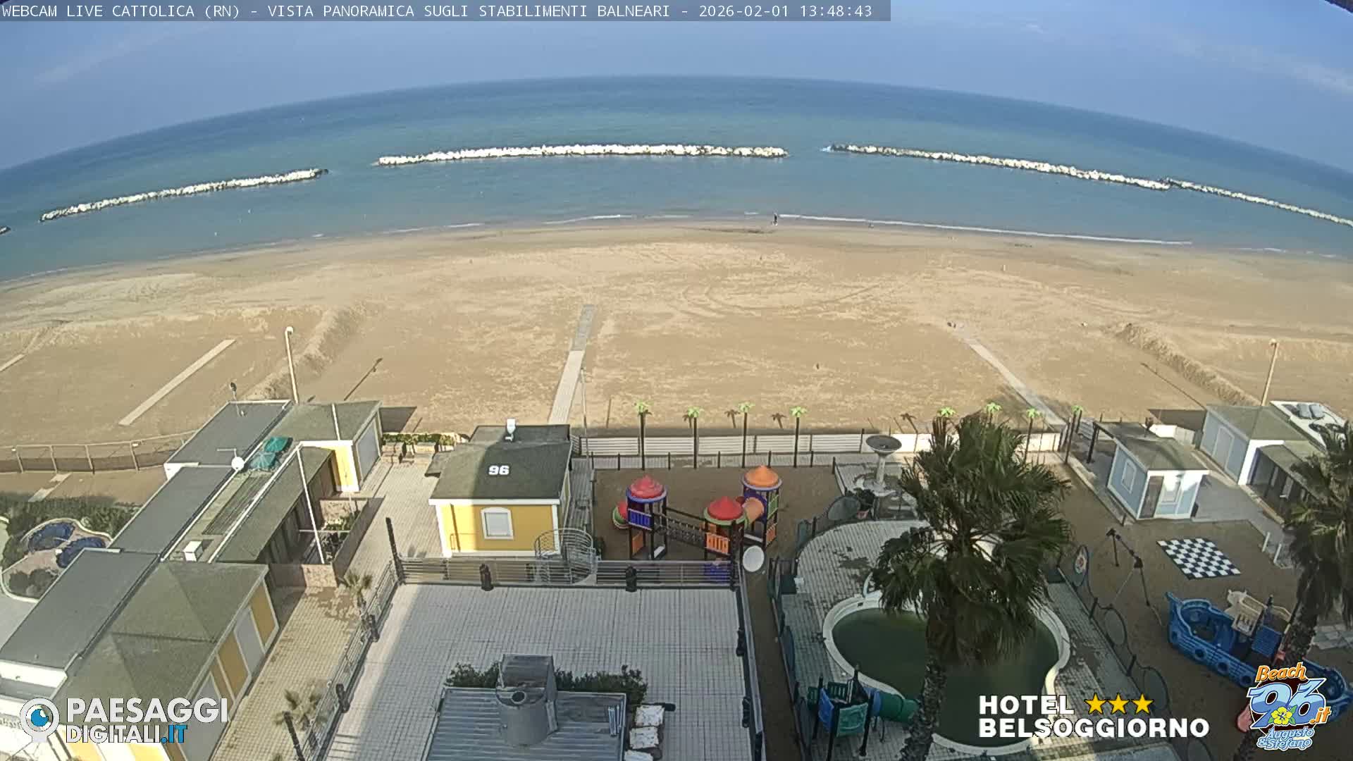 Cattolica Beach Live Cam -  Rimini, Emilia-Romagna, Italy