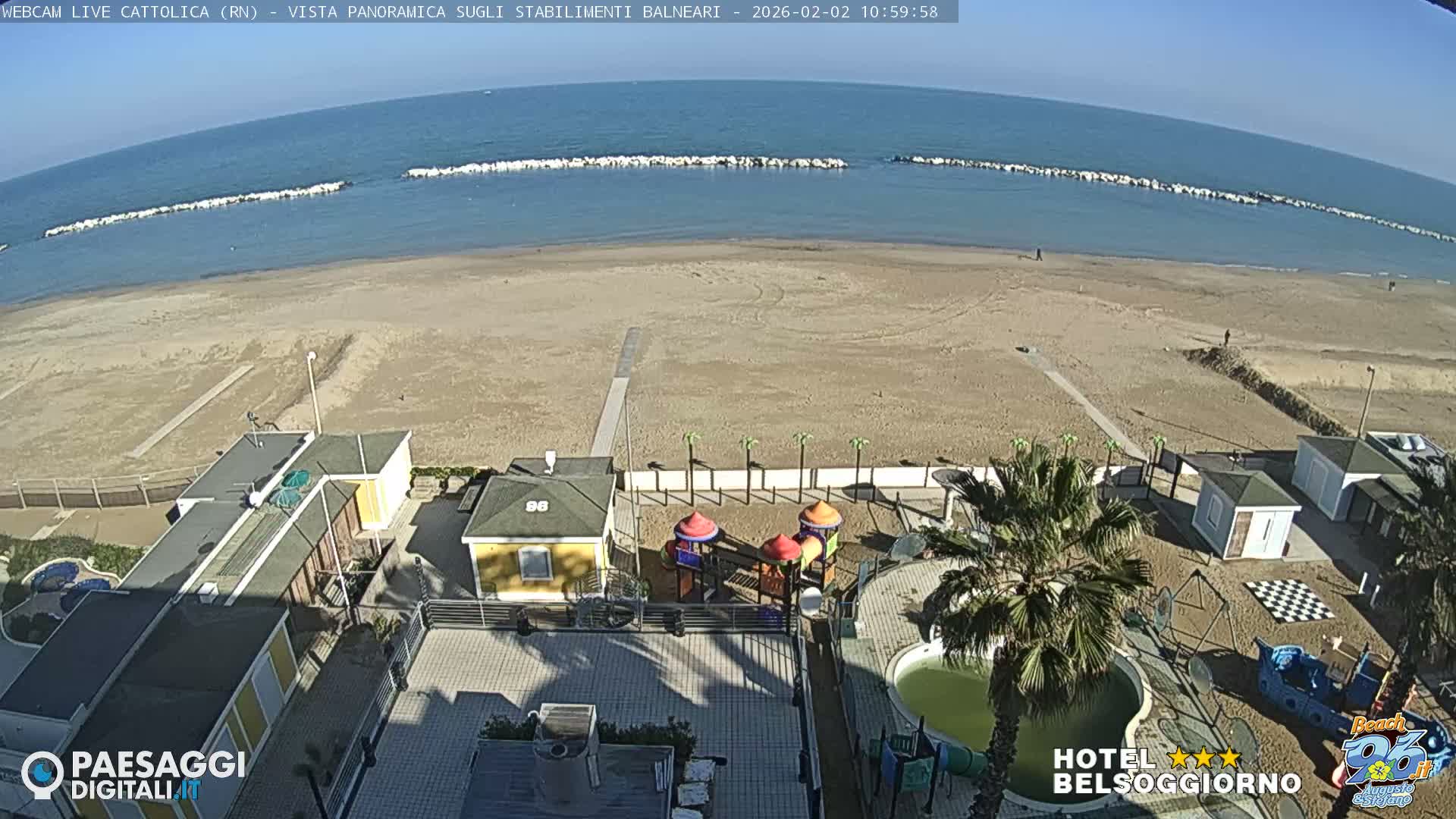 Cattolica Beach Live Cam -  Rimini, Emilia-Romagna, Italy