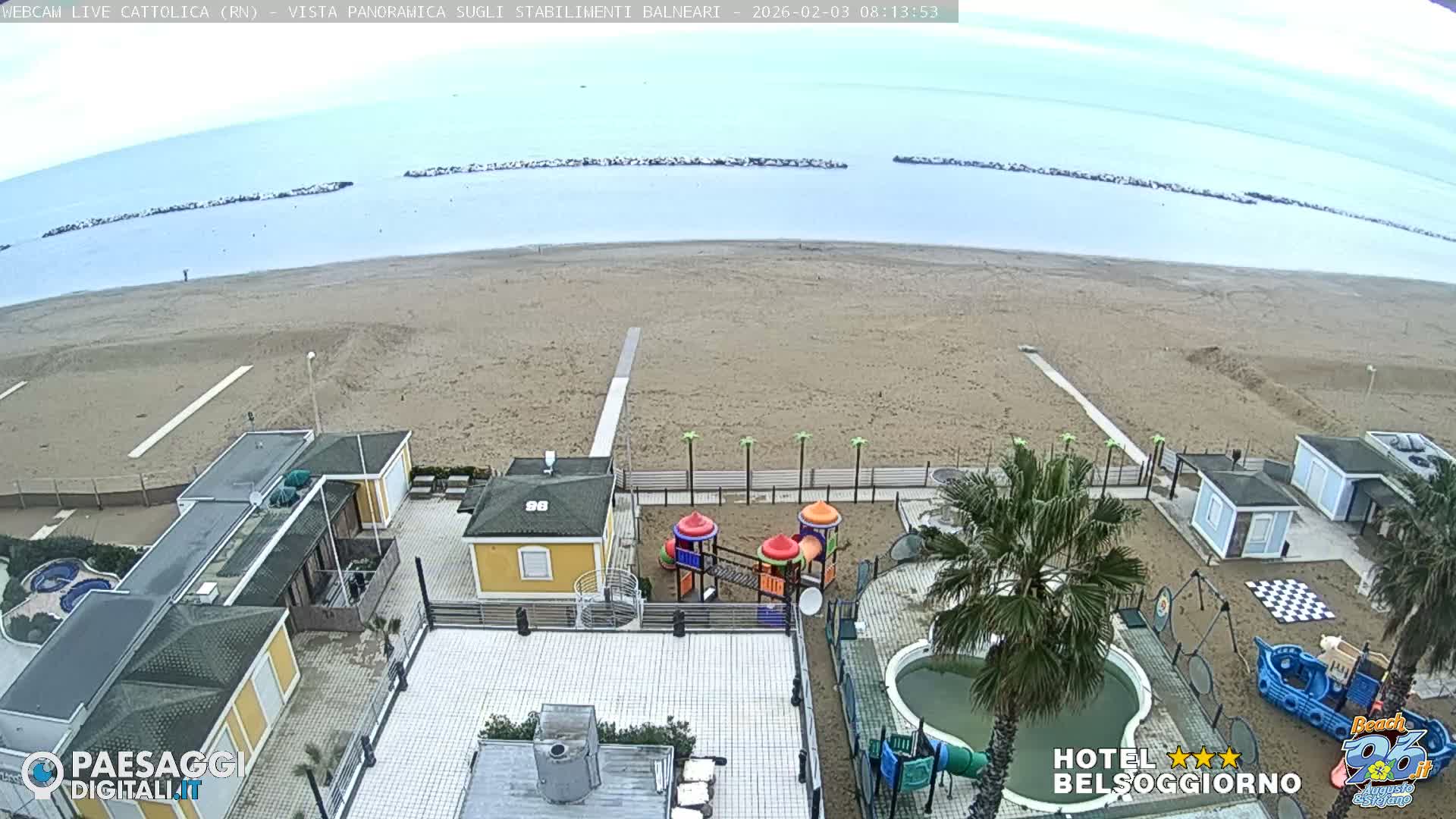 Cattolica Beach Live Cam -  Rimini, Emilia-Romagna, Italy