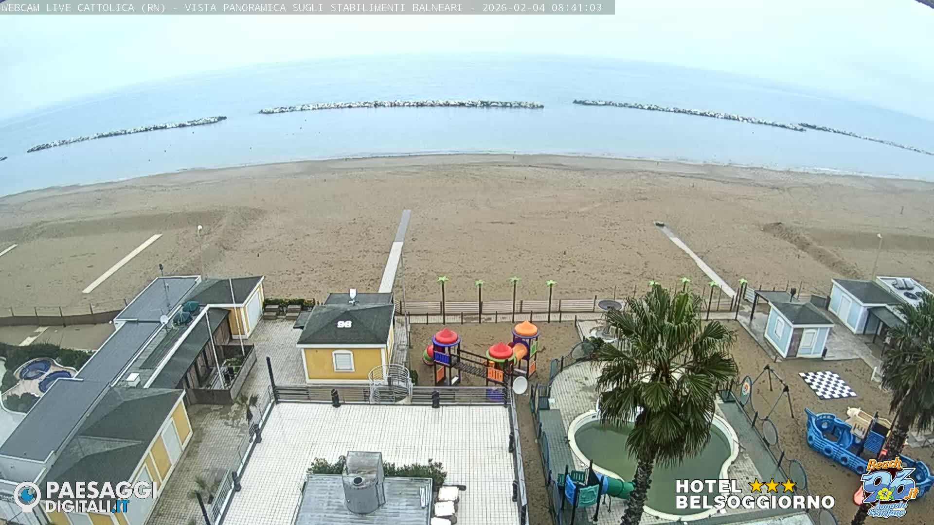 Cattolica Beach Live Cam -  Rimini, Emilia-Romagna, Italy