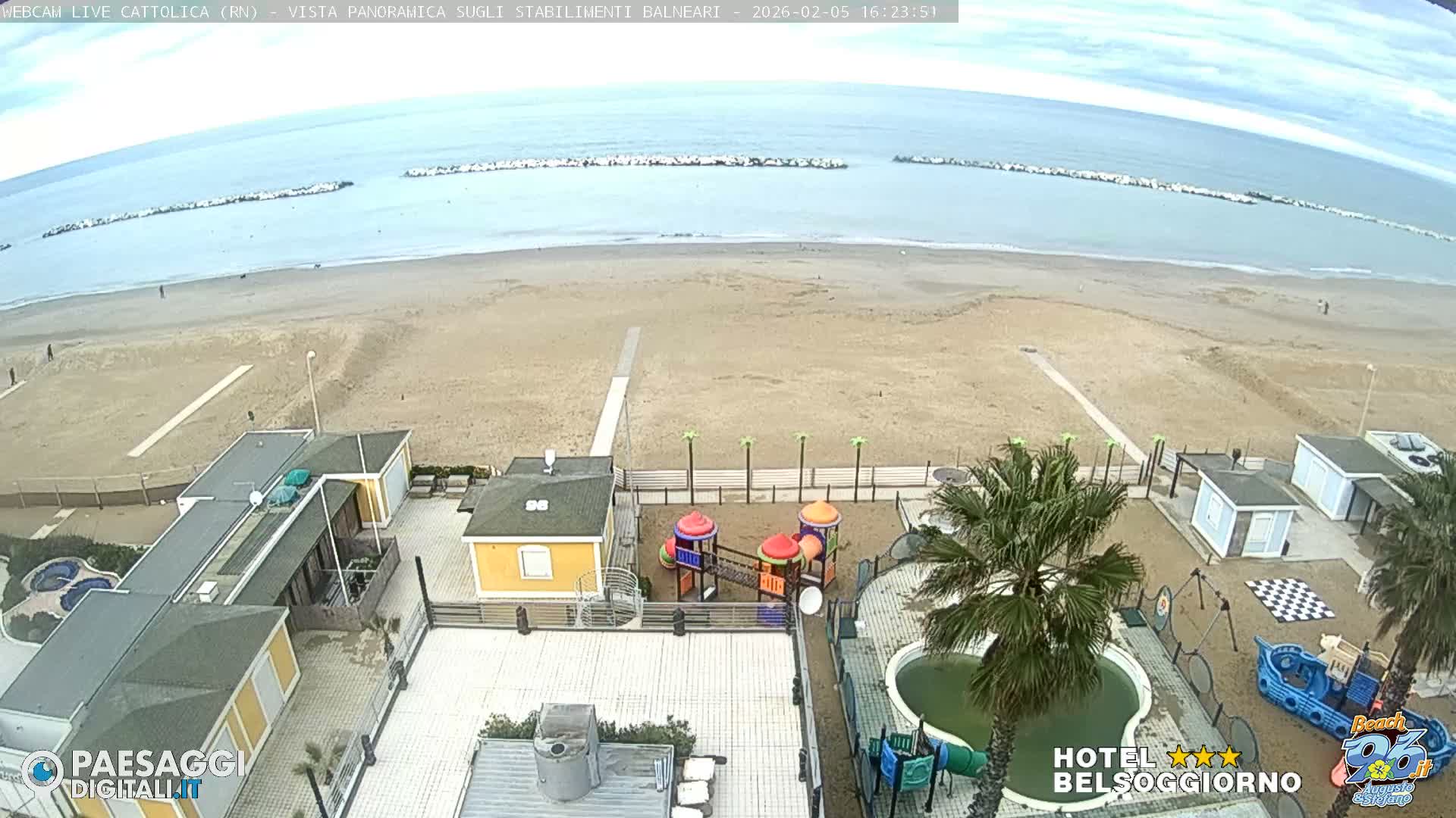 Cattolica Beach Live Cam -  Rimini, Emilia-Romagna, Italy