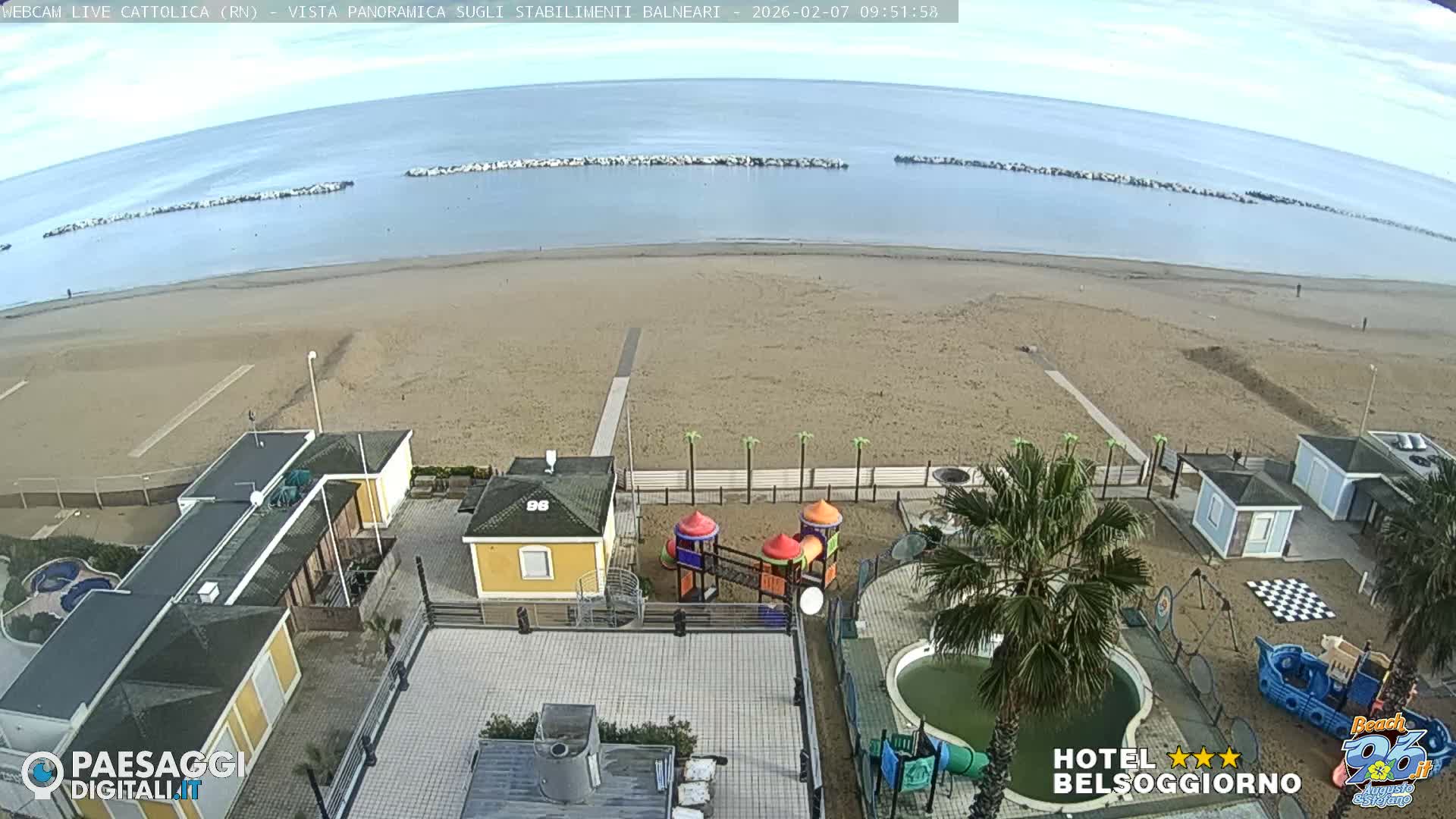 Cattolica Beach Live Cam -  Rimini, Emilia-Romagna, Italy