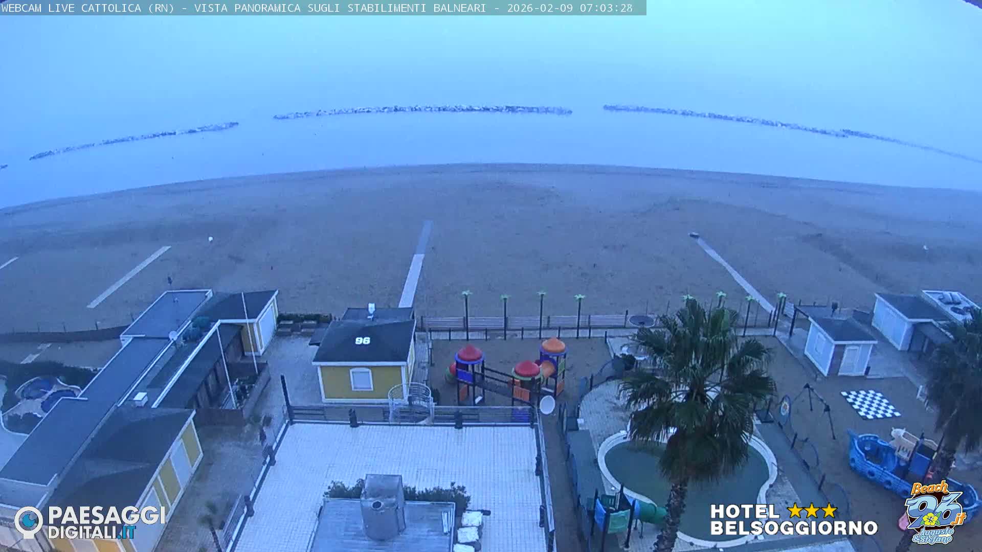 Cattolica Beach Live Cam -  Rimini, Emilia-Romagna, Italy
