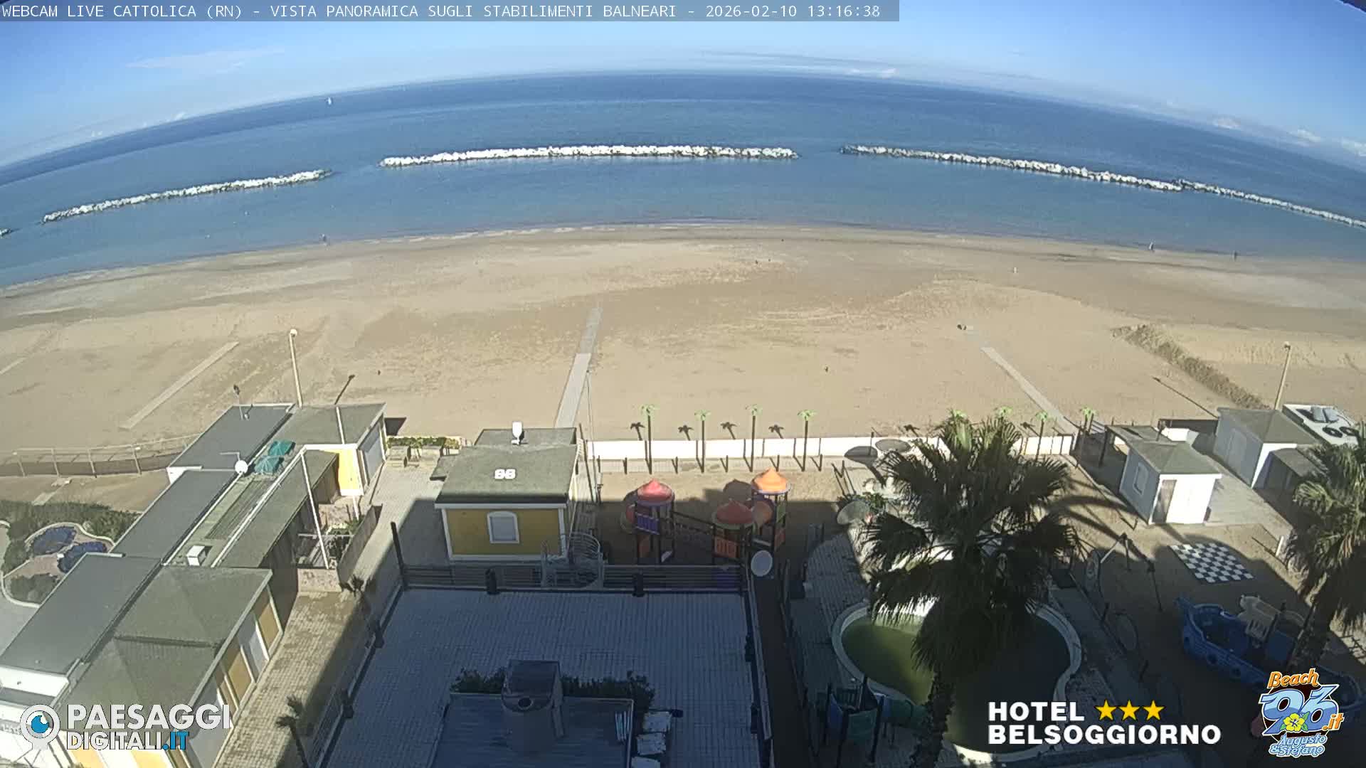 Cattolica Beach Live Cam -  Rimini, Emilia-Romagna, Italy