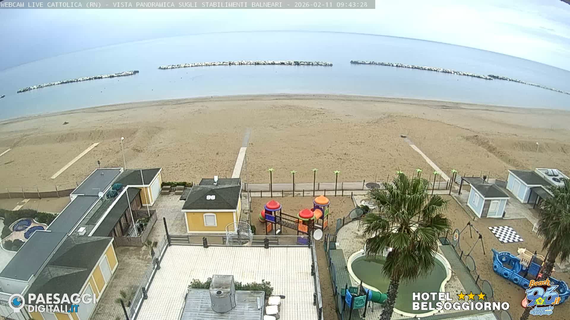 Cattolica Beach Live Cam -  Rimini, Emilia-Romagna, Italy