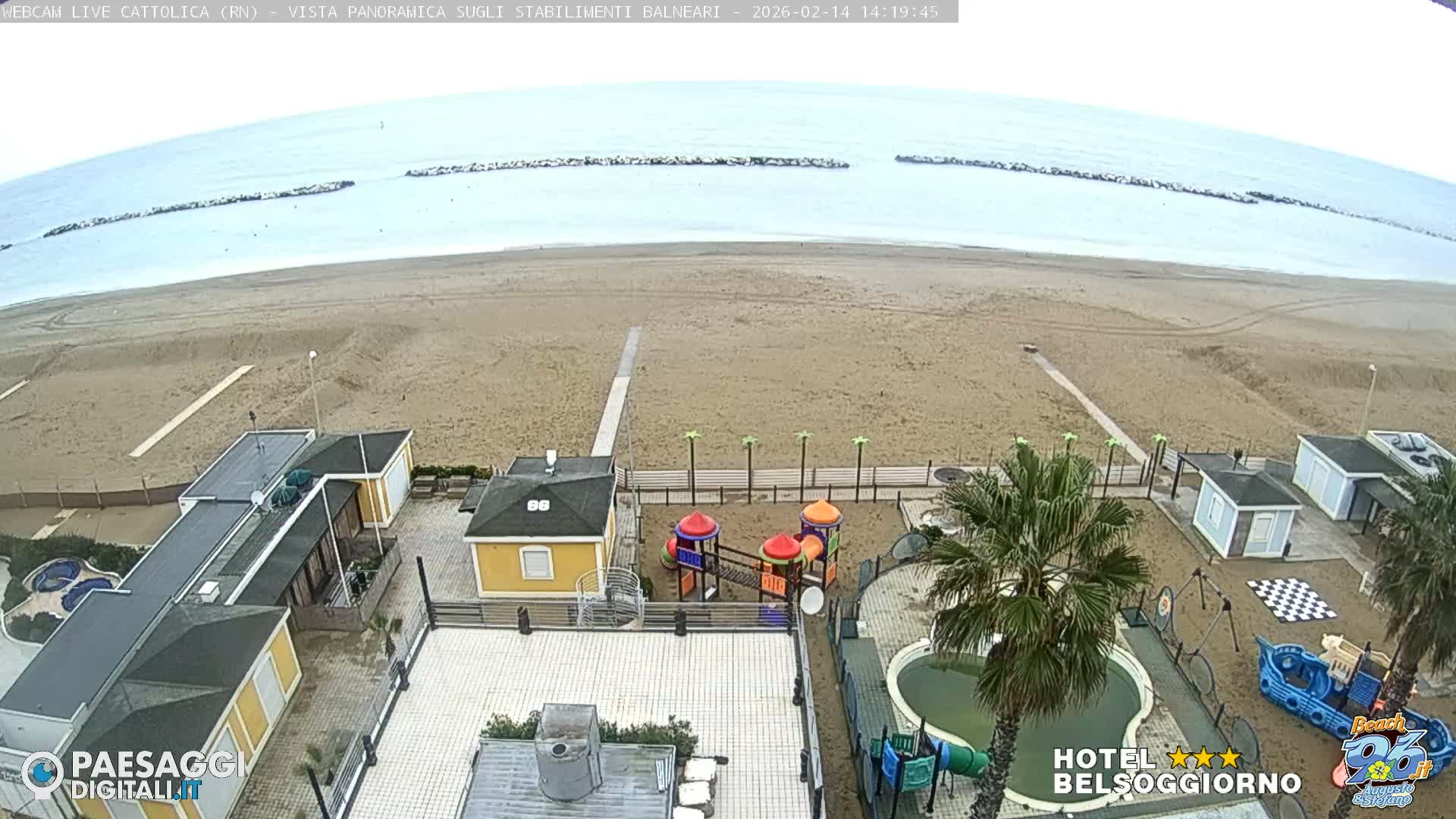 Cattolica Beach Live Cam -  Rimini, Emilia-Romagna, Italy