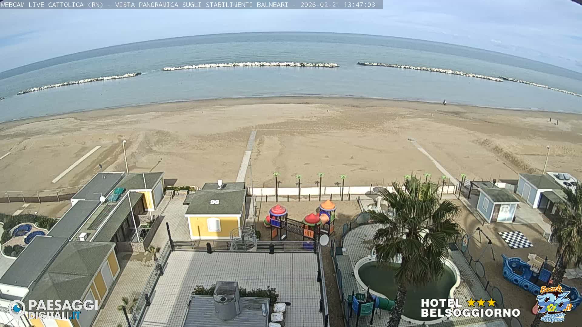 Cattolica Beach Live Cam -  Rimini, Emilia-Romagna, Italy