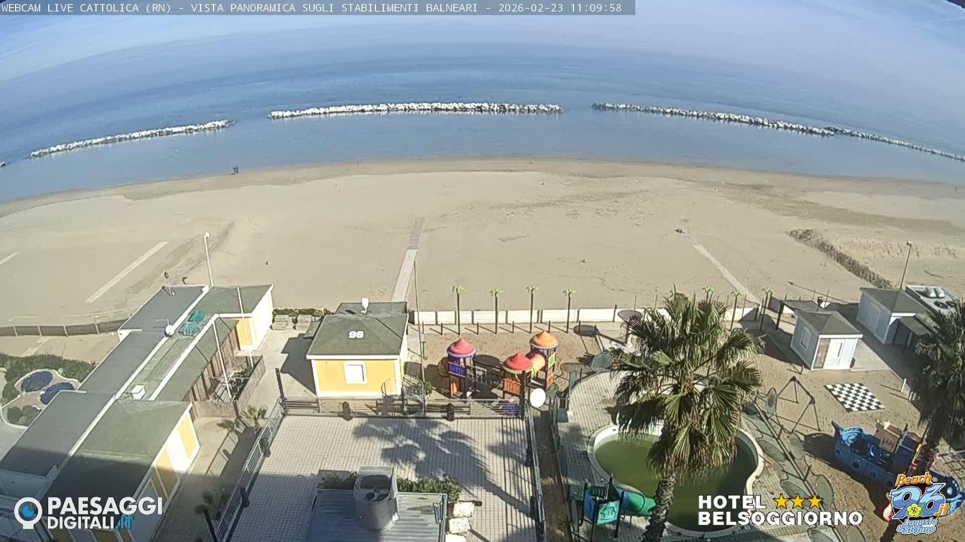 Cattolica Beach Live Cam -  Rimini, Emilia-Romagna, Italy