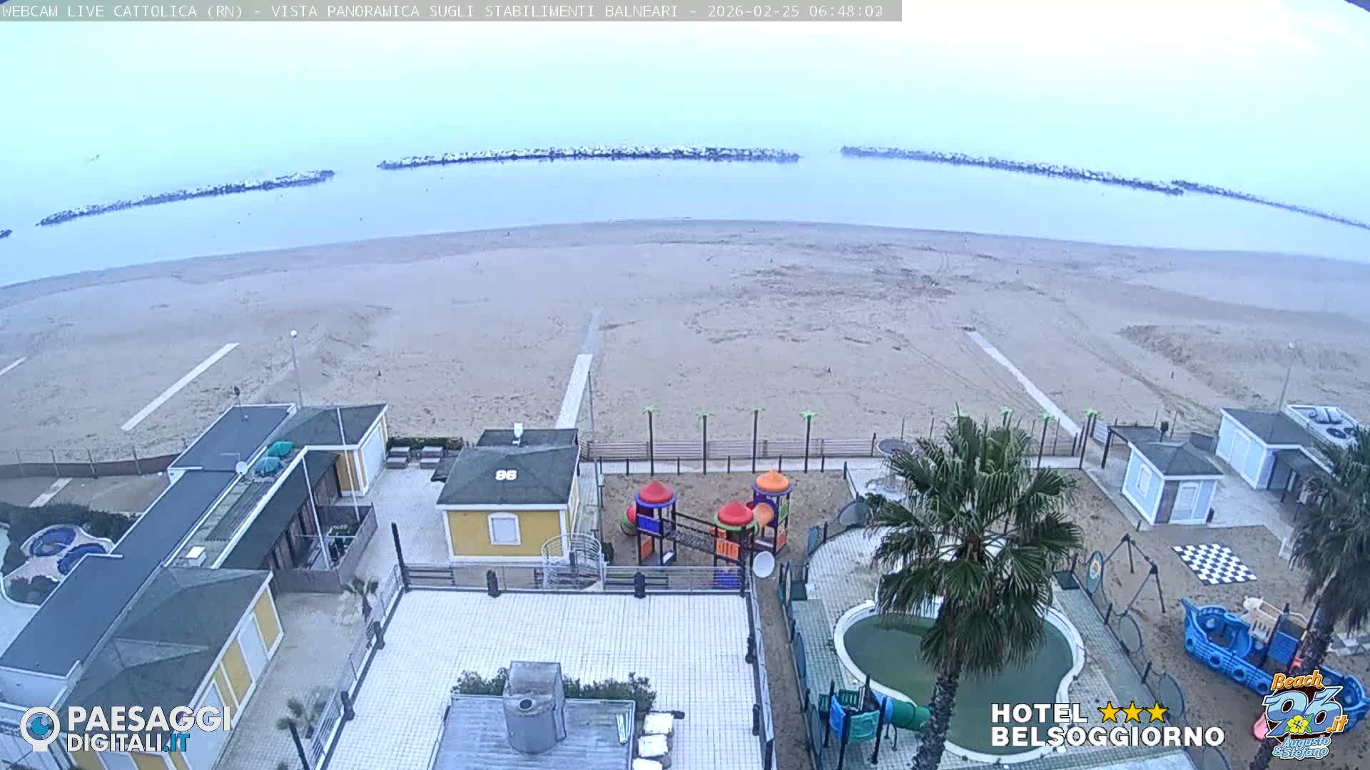 Cattolica Beach Live Cam -  Rimini, Emilia-Romagna, Italy
