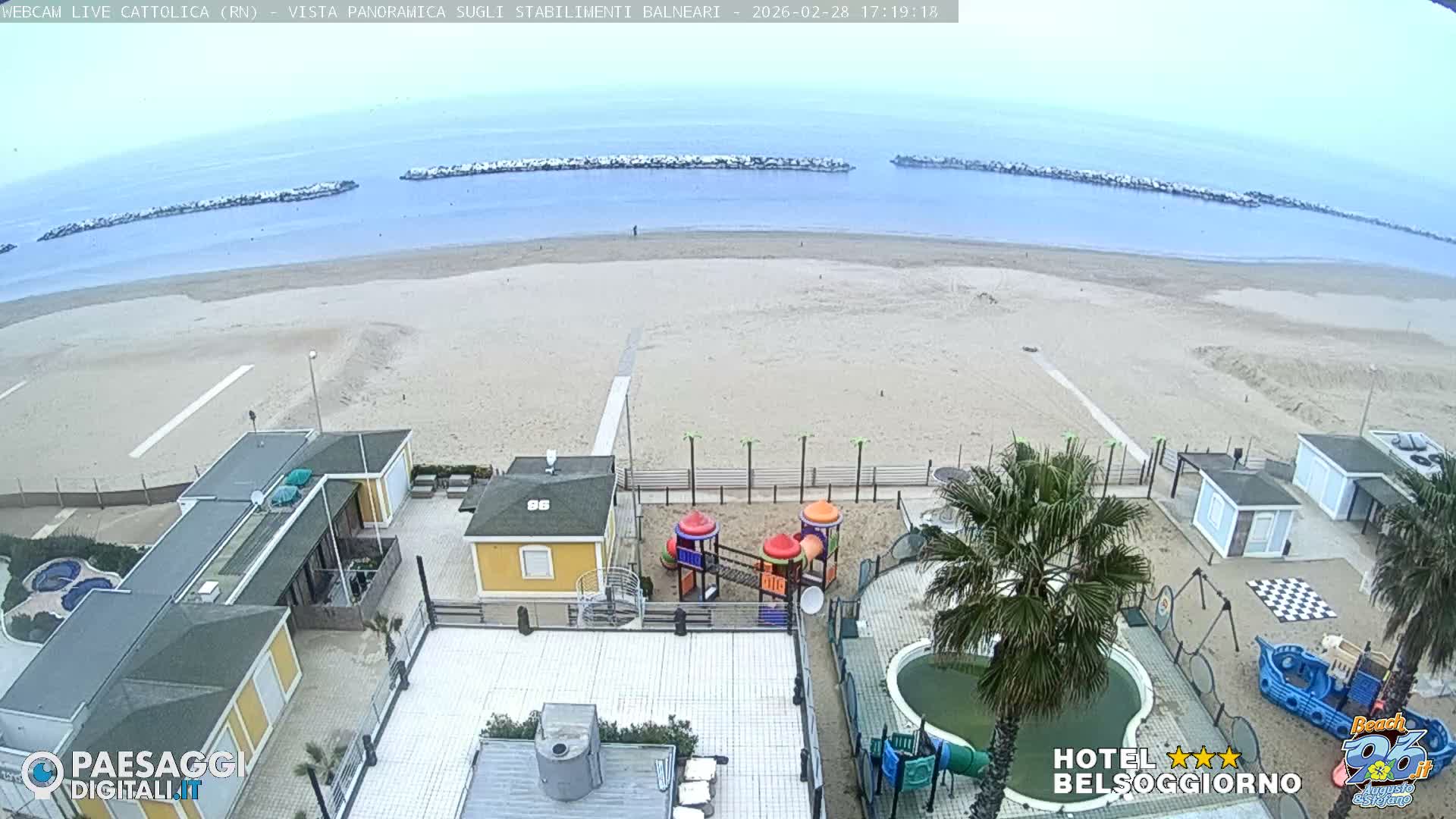 Cattolica Beach Live Cam -  Rimini, Emilia-Romagna, Italy
