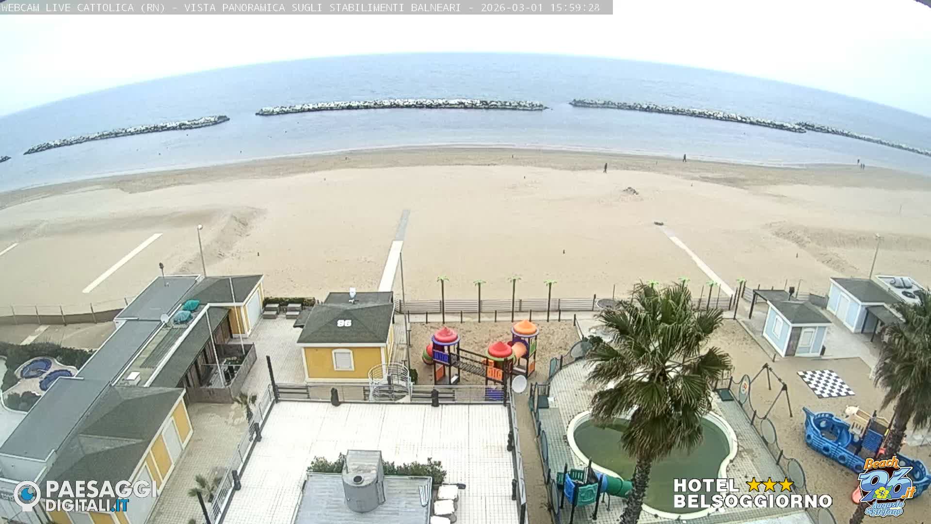 Cattolica Beach Live Cam -  Rimini, Emilia-Romagna, Italy