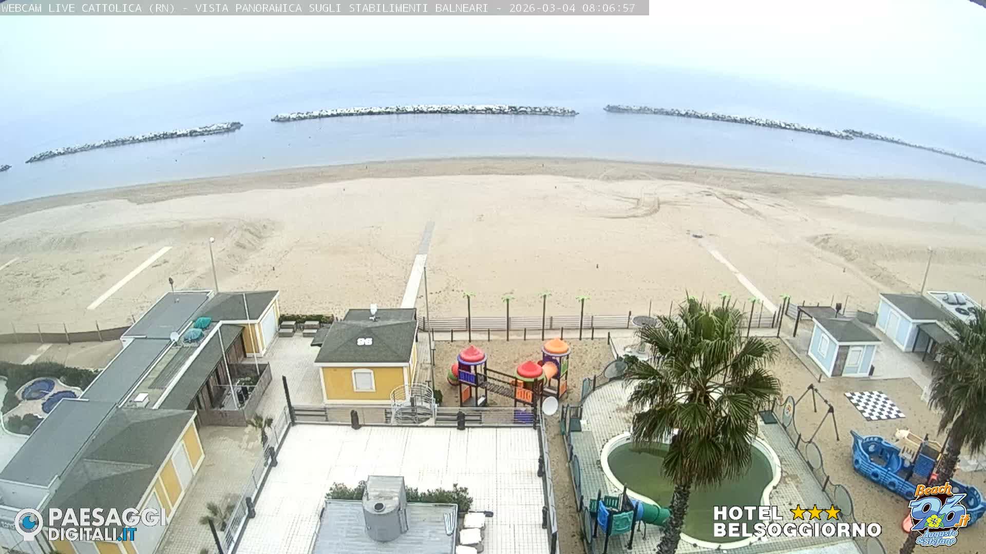 Cattolica Beach Live Cam -  Rimini, Emilia-Romagna, Italy