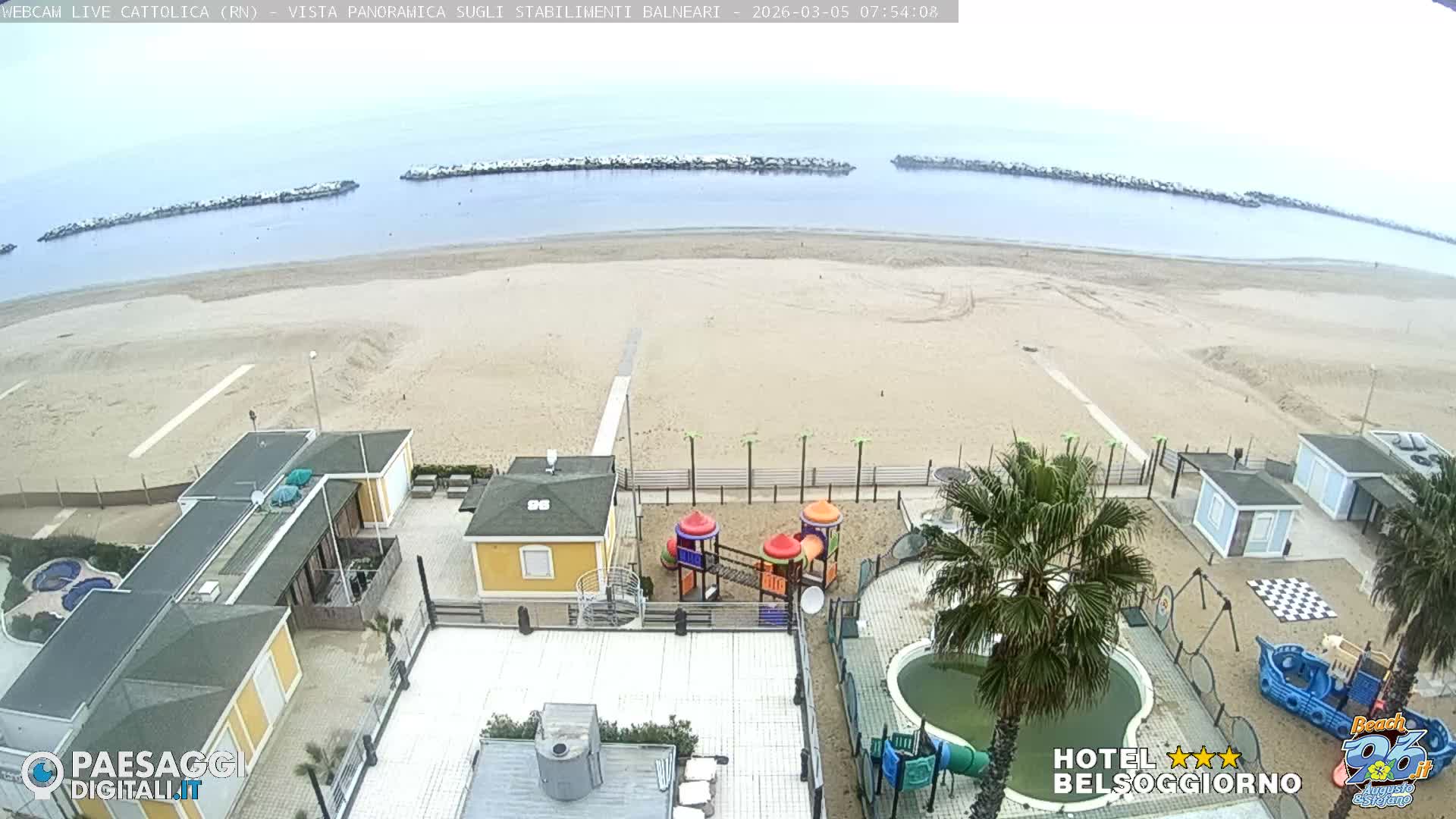 Cattolica Beach Live Cam -  Rimini, Emilia-Romagna, Italy