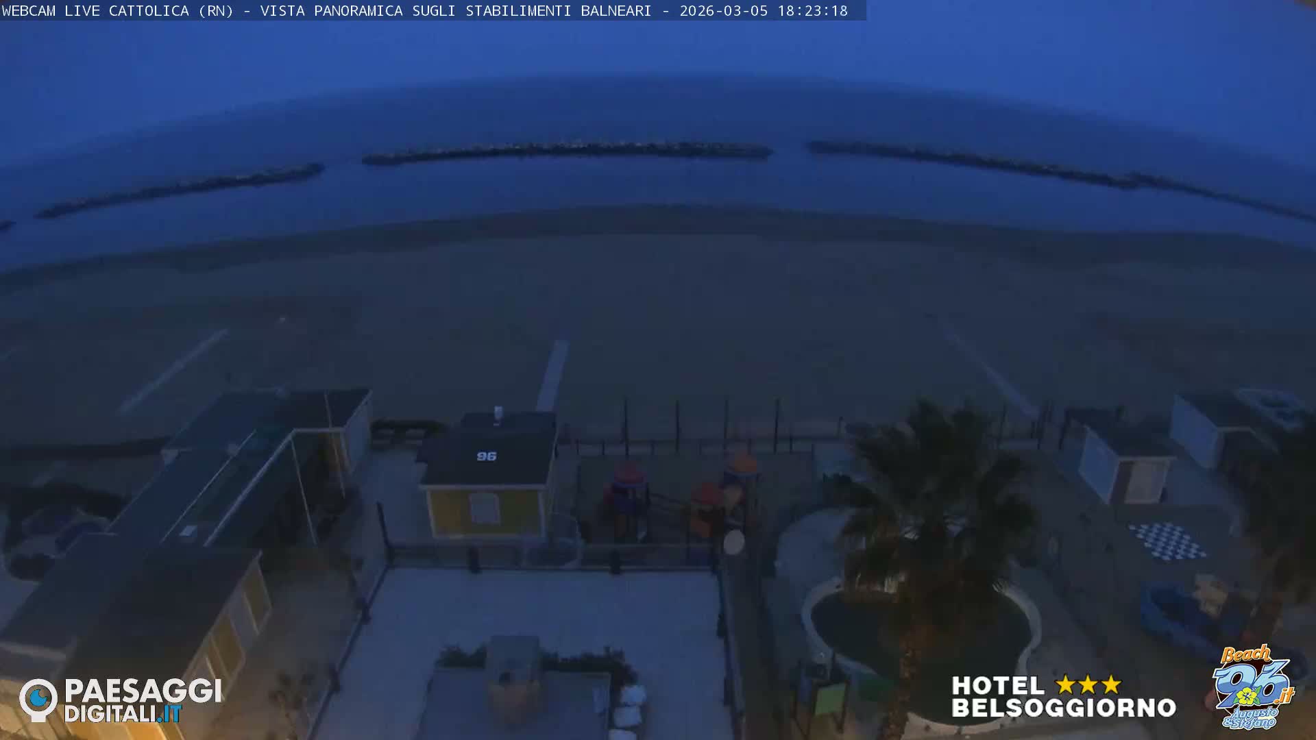 Cattolica Beach Live Cam -  Rimini, Emilia-Romagna, Italy