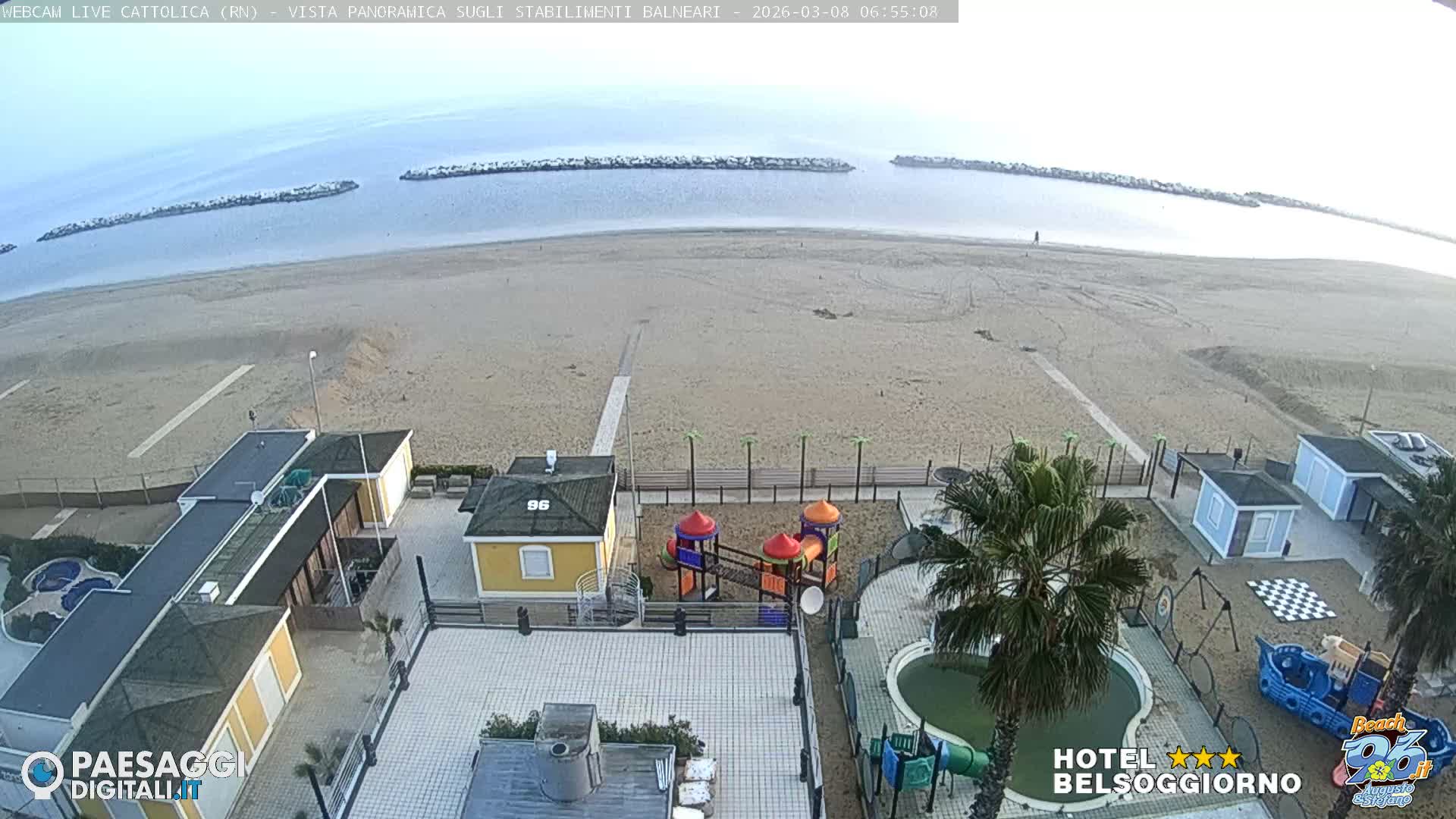 Cattolica Beach Live Cam -  Rimini, Emilia-Romagna, Italy