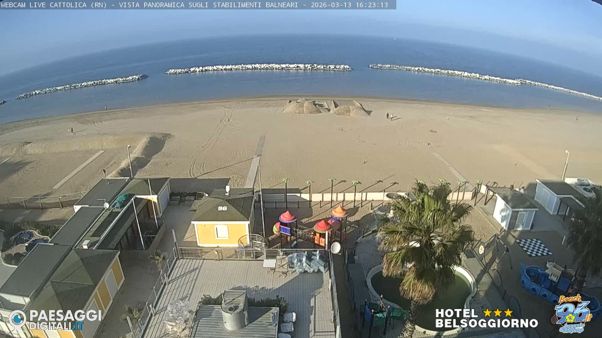 Cattolica Beach Live Cam -  Rimini, Emilia-Romagna, Italy