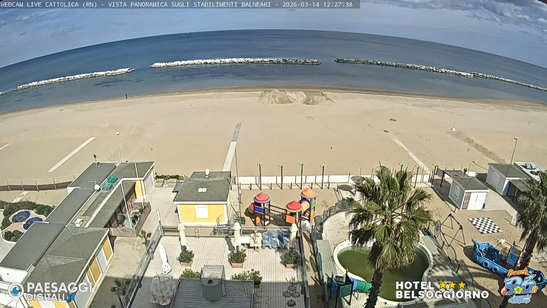 Cattolica Beach Live Cam -  Rimini, Emilia-Romagna, Italy