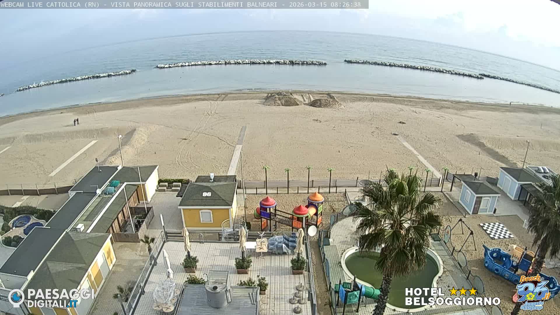 Cattolica Beach Live Cam -  Rimini, Emilia-Romagna, Italy