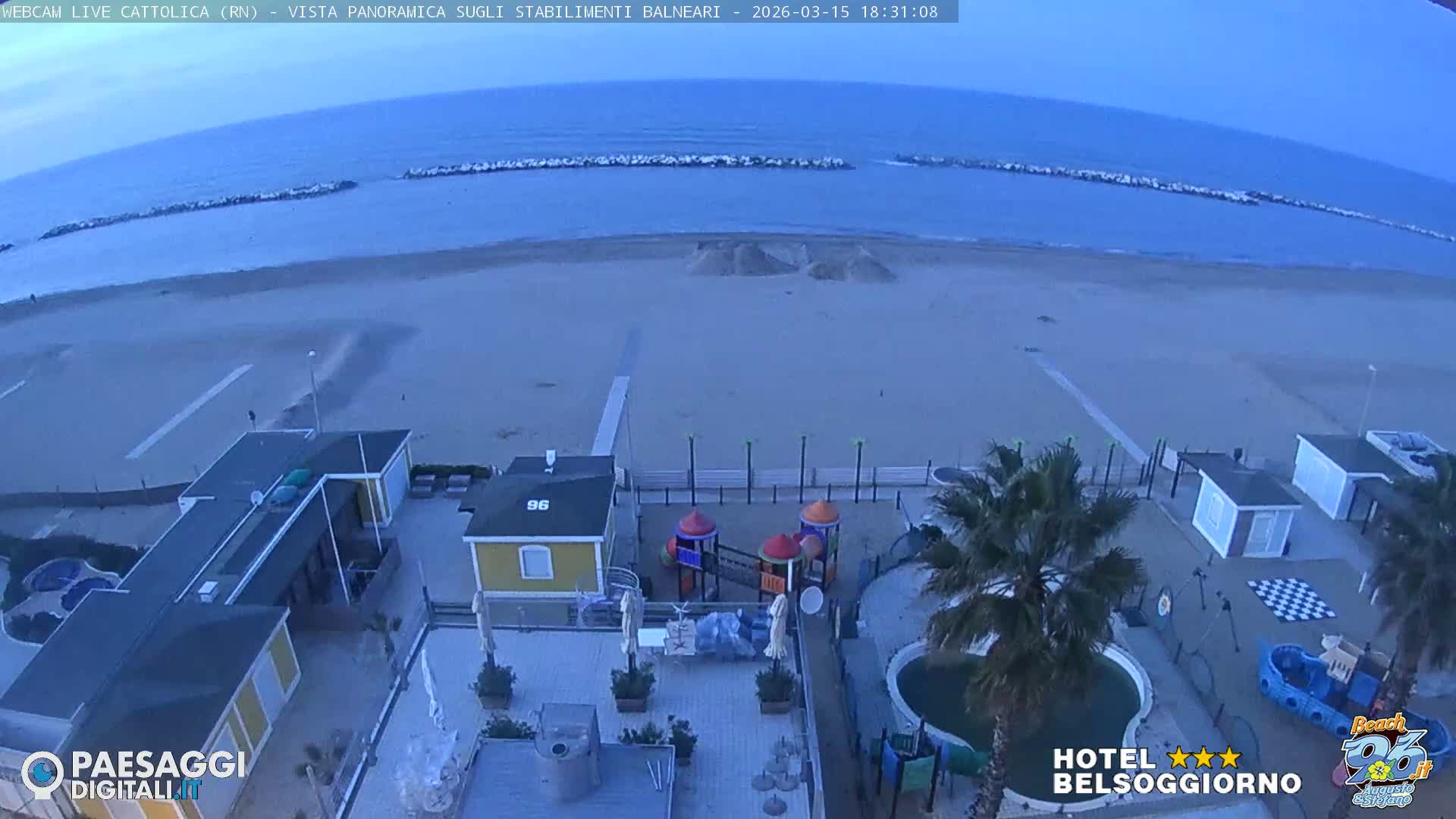 Cattolica Beach Live Cam -  Rimini, Emilia-Romagna, Italy