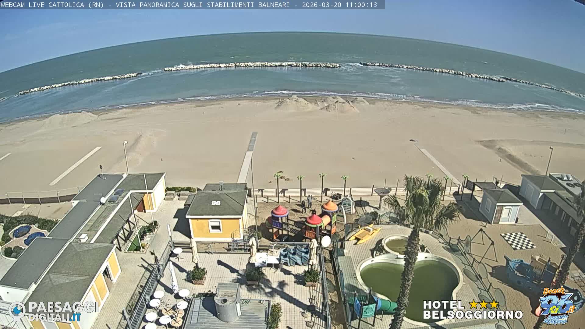 Cattolica Beach Live Cam -  Rimini, Emilia-Romagna, Italy