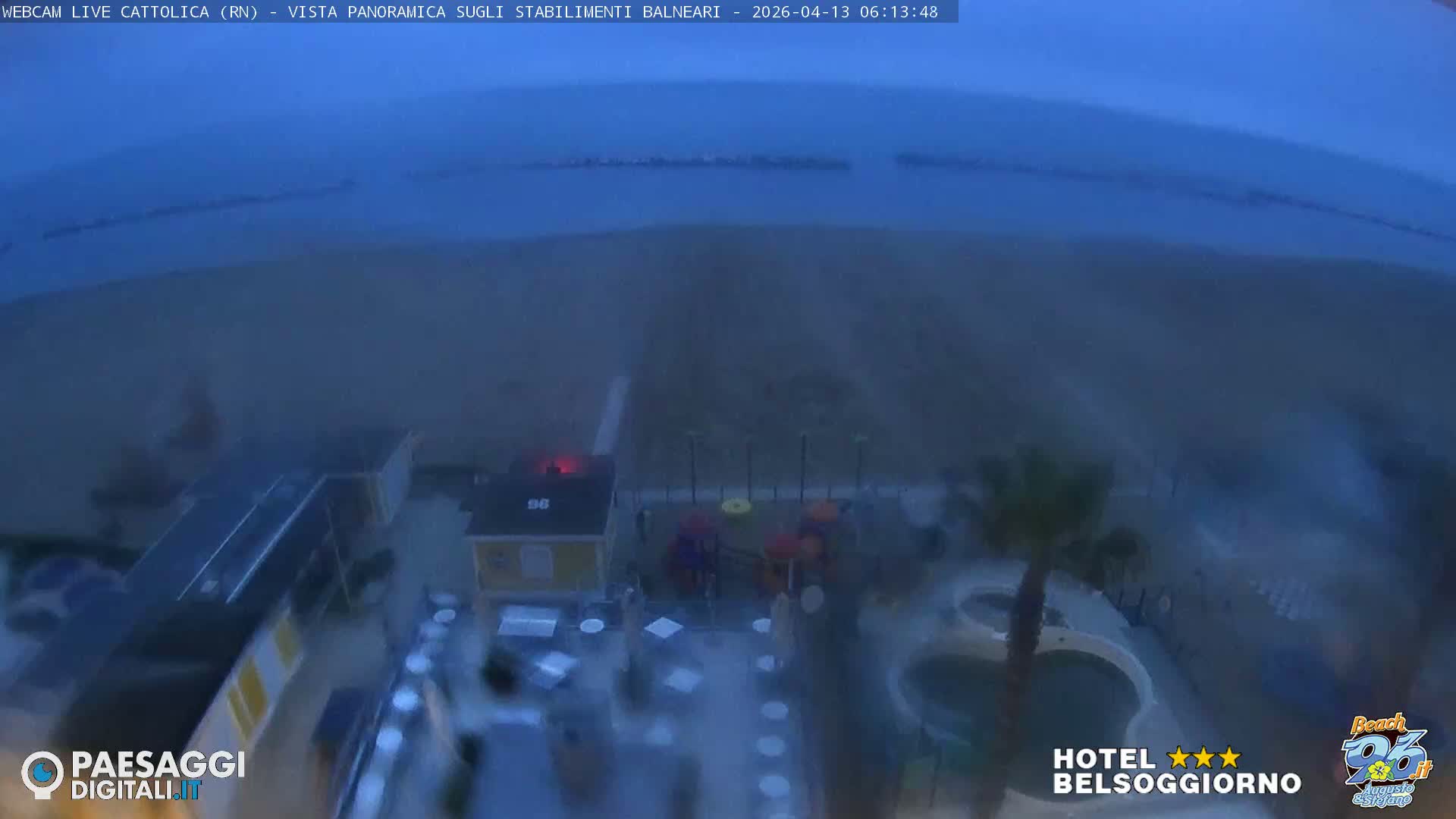 Cattolica Beach Live Cam -  Rimini, Emilia-Romagna, Italy