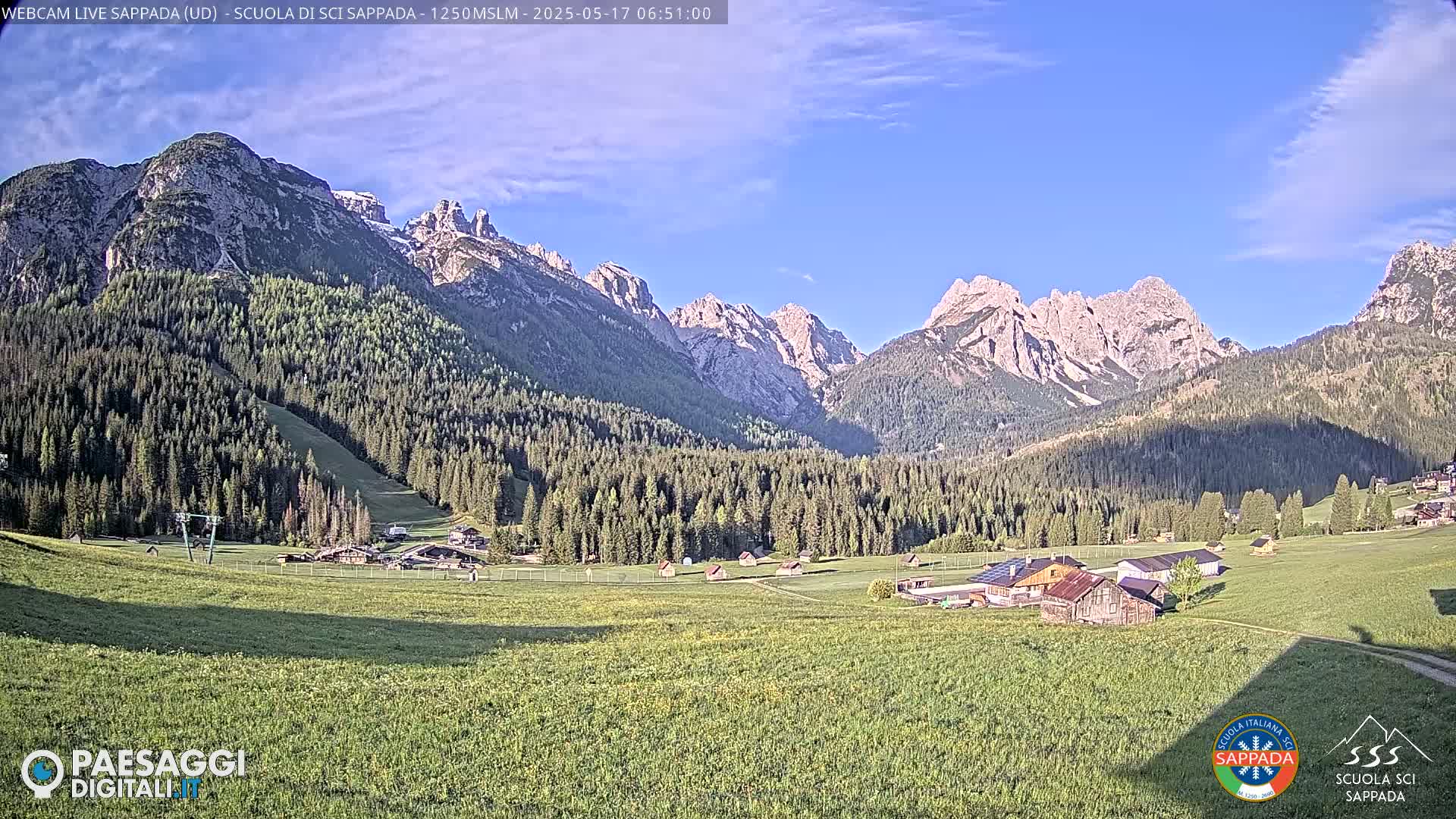  Sappada City Ski School & Ski Slope Live Cam - Udine, Friuli-Venezia Giulia, Italy