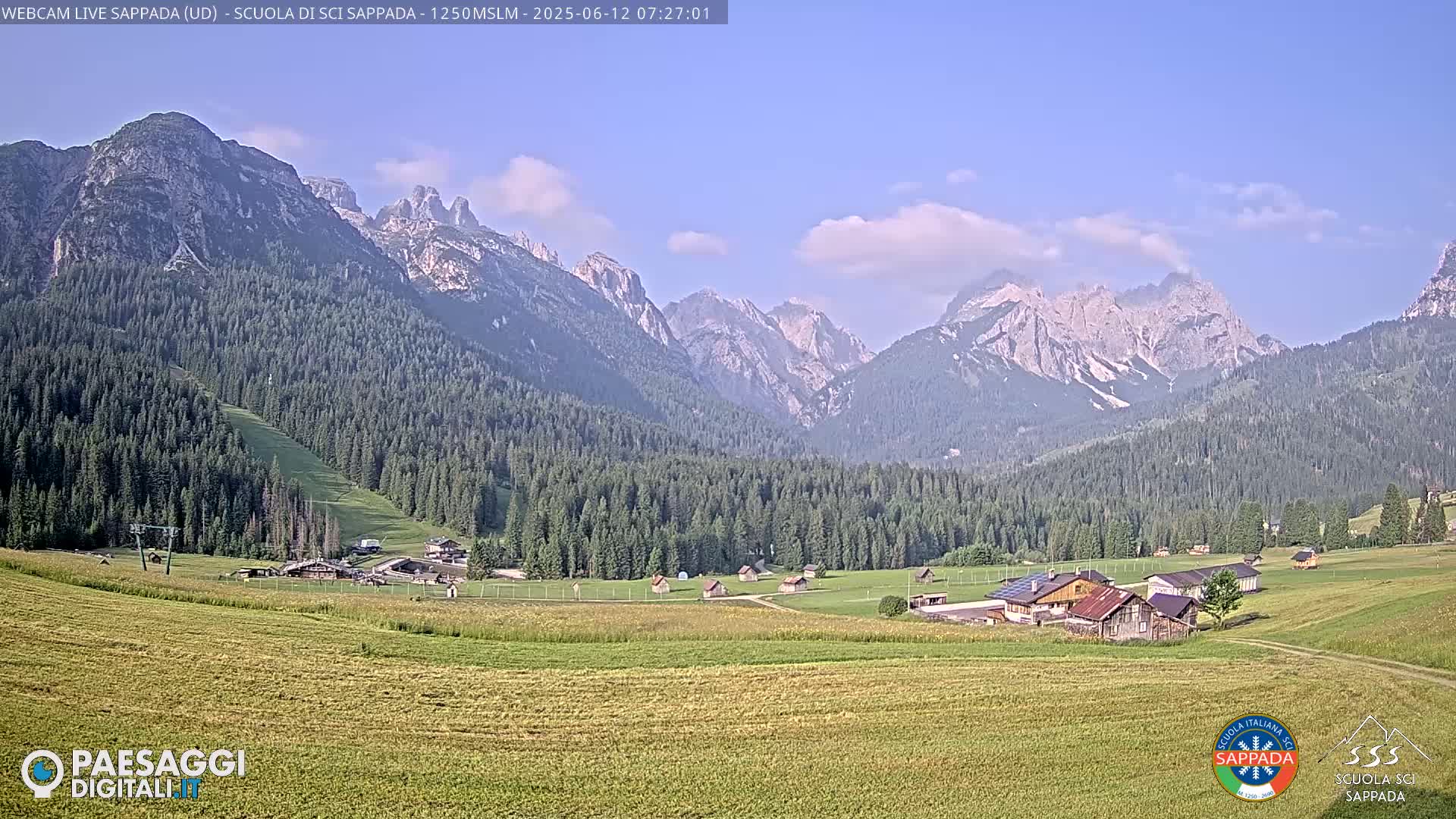  Sappada City Ski School & Ski Slope Live Cam - Udine, Friuli-Venezia Giulia, Italy