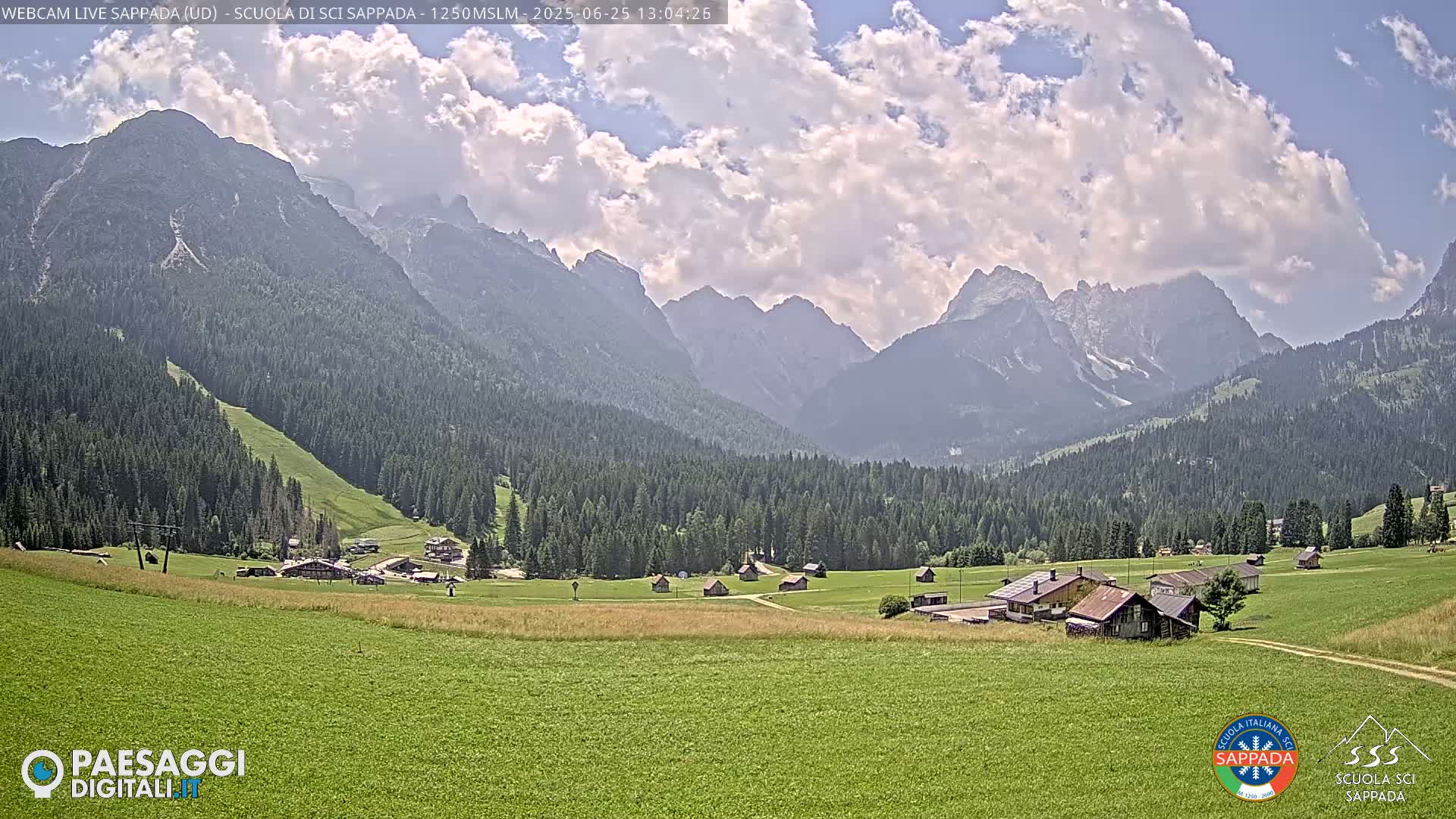  Sappada City Ski School & Ski Slope Live Cam - Udine, Friuli-Venezia Giulia, Italy