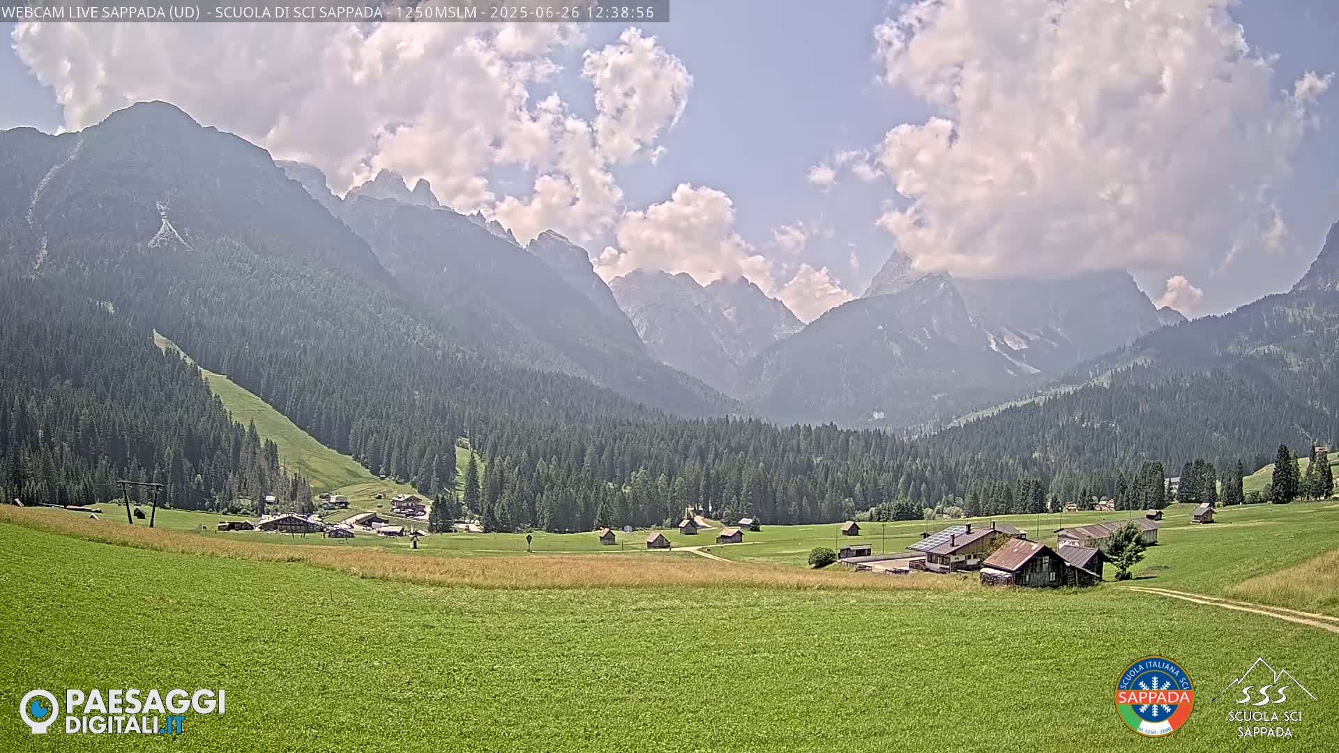  Sappada City Ski School & Ski Slope Live Cam - Udine, Friuli-Venezia Giulia, Italy
