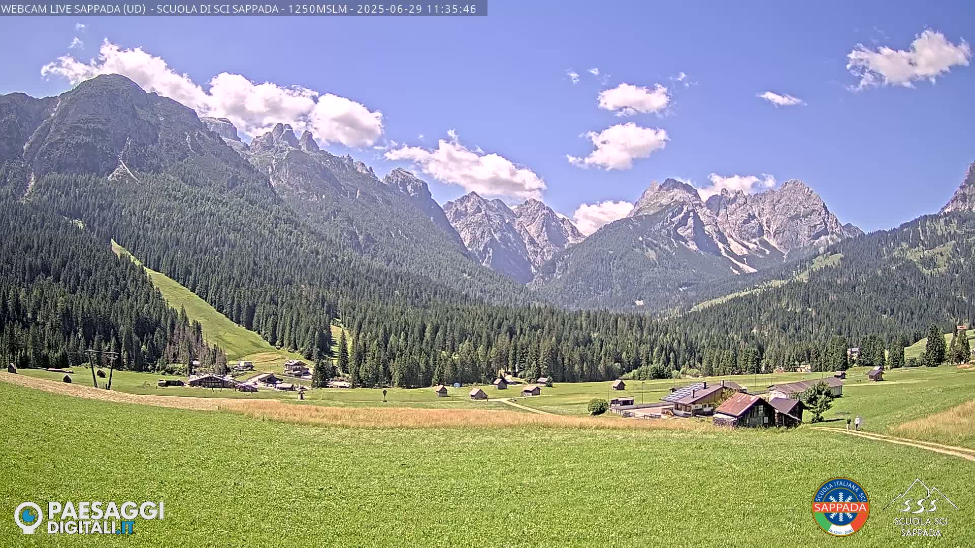  Sappada City Ski School & Ski Slope Live Cam - Udine, Friuli-Venezia Giulia, Italy