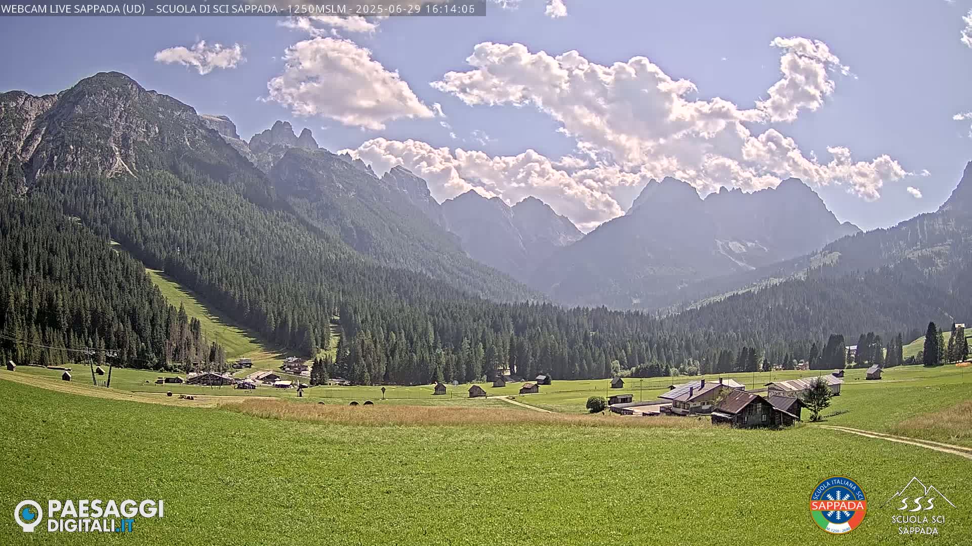  Sappada City Ski School & Ski Slope Live Cam - Udine, Friuli-Venezia Giulia, Italy