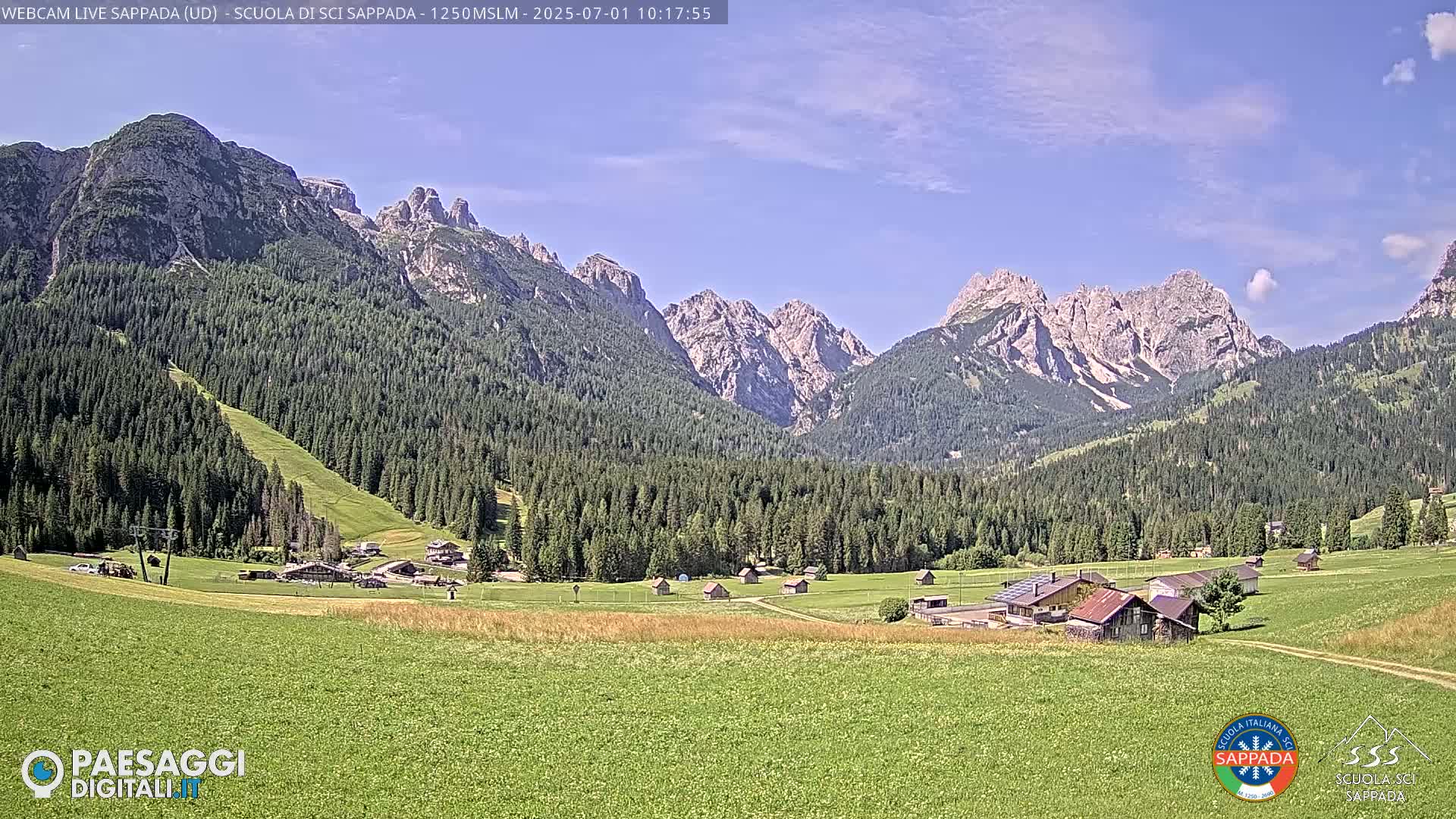  Sappada City Ski School & Ski Slope Live Cam - Udine, Friuli-Venezia Giulia, Italy
