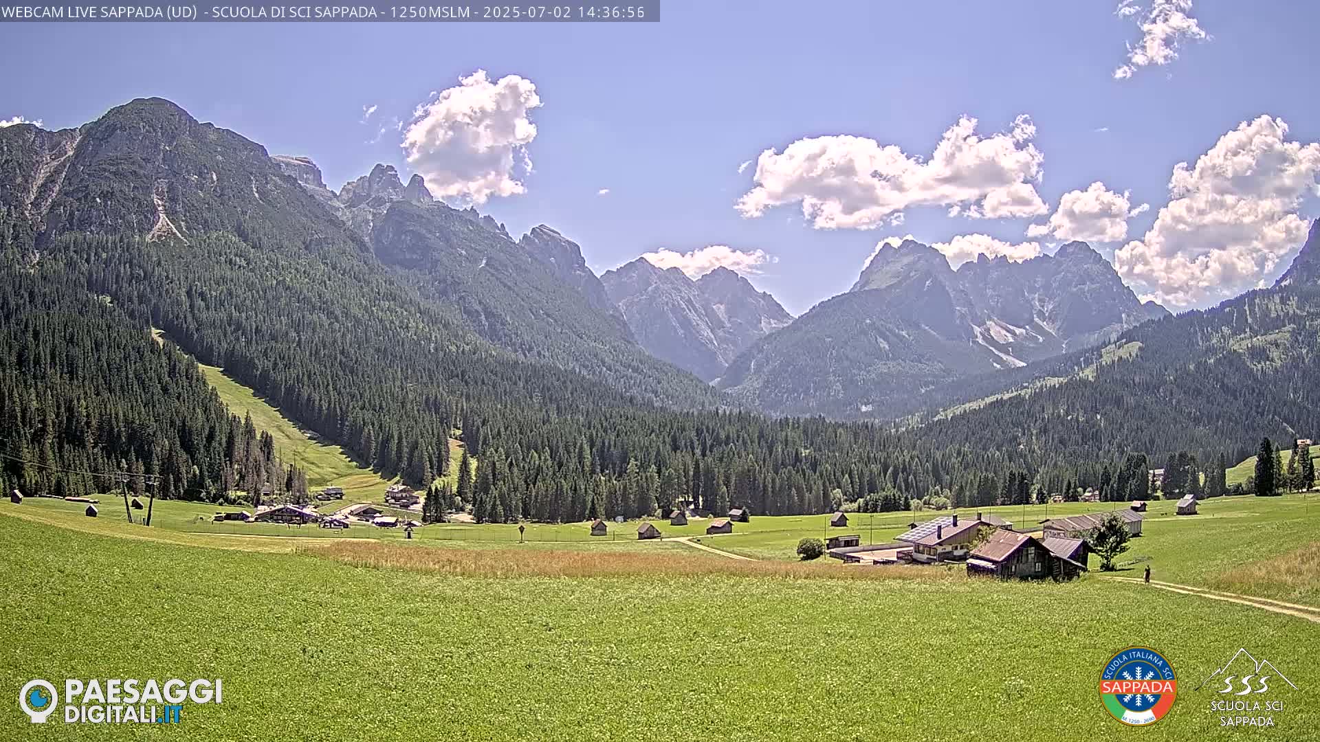  Sappada City Ski School & Ski Slope Live Cam - Udine, Friuli-Venezia Giulia, Italy