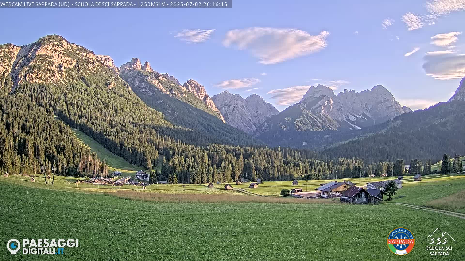  Sappada City Ski School & Ski Slope Live Cam - Udine, Friuli-Venezia Giulia, Italy