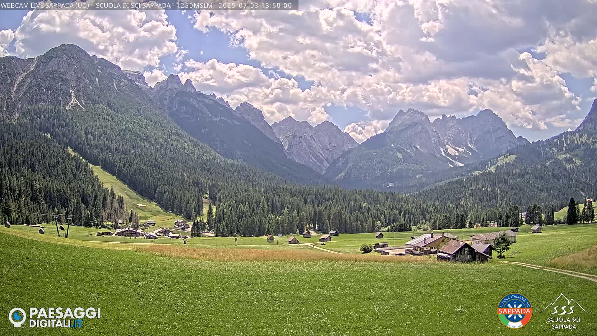  Sappada City Ski School & Ski Slope Live Cam - Udine, Friuli-Venezia Giulia, Italy