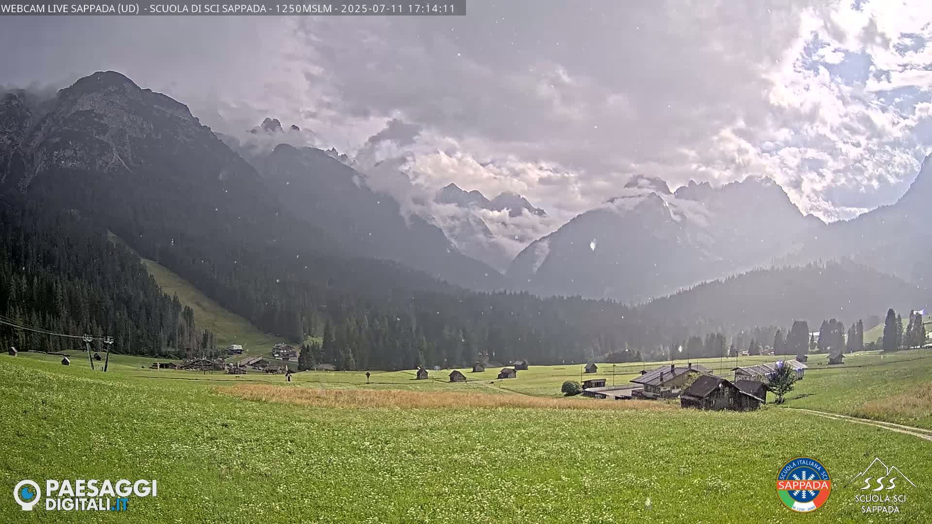  Sappada City Ski School & Ski Slope Live Cam - Udine, Friuli-Venezia Giulia, Italy