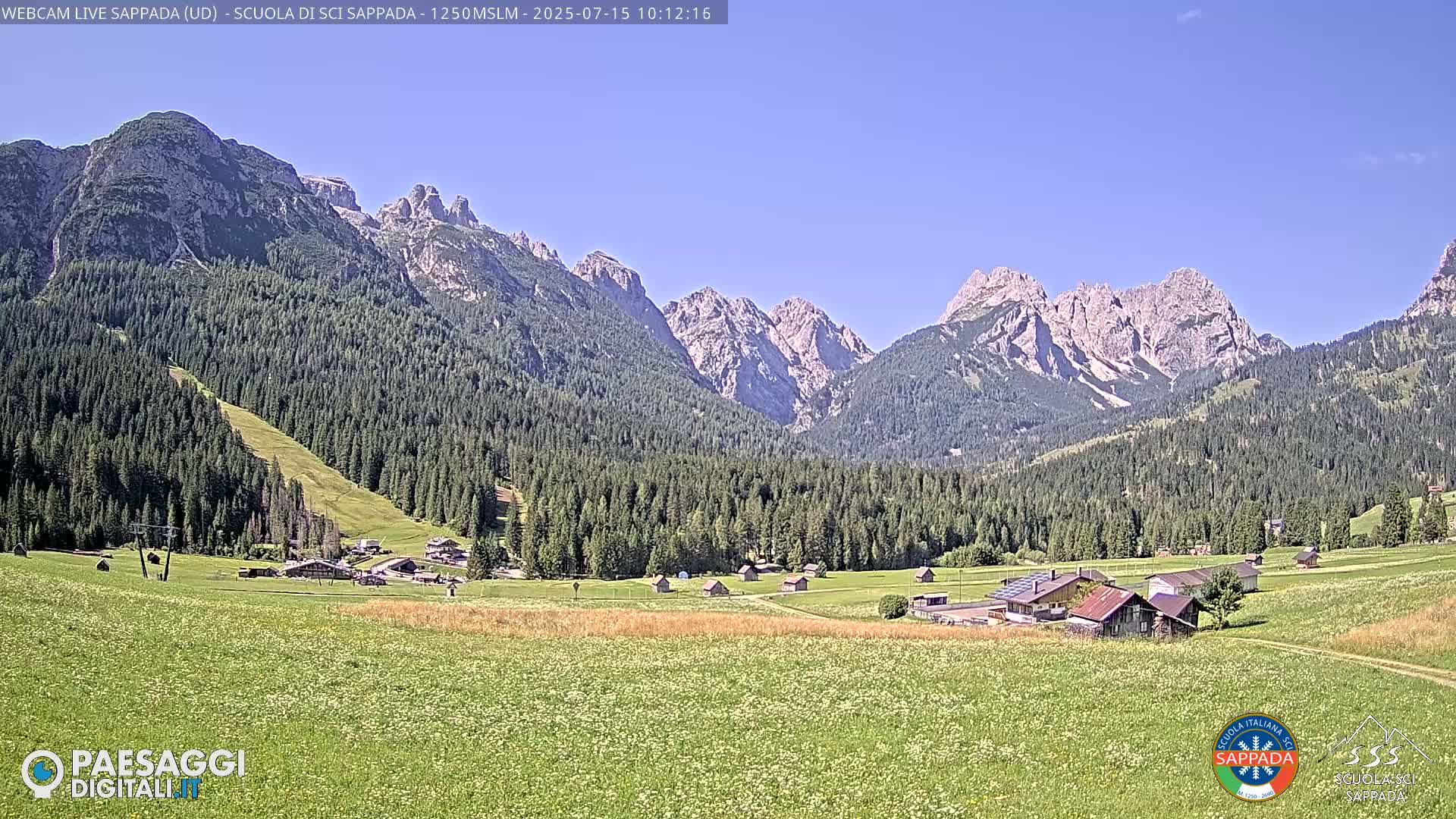  Sappada City Ski School & Ski Slope Live Cam - Udine, Friuli-Venezia Giulia, Italy