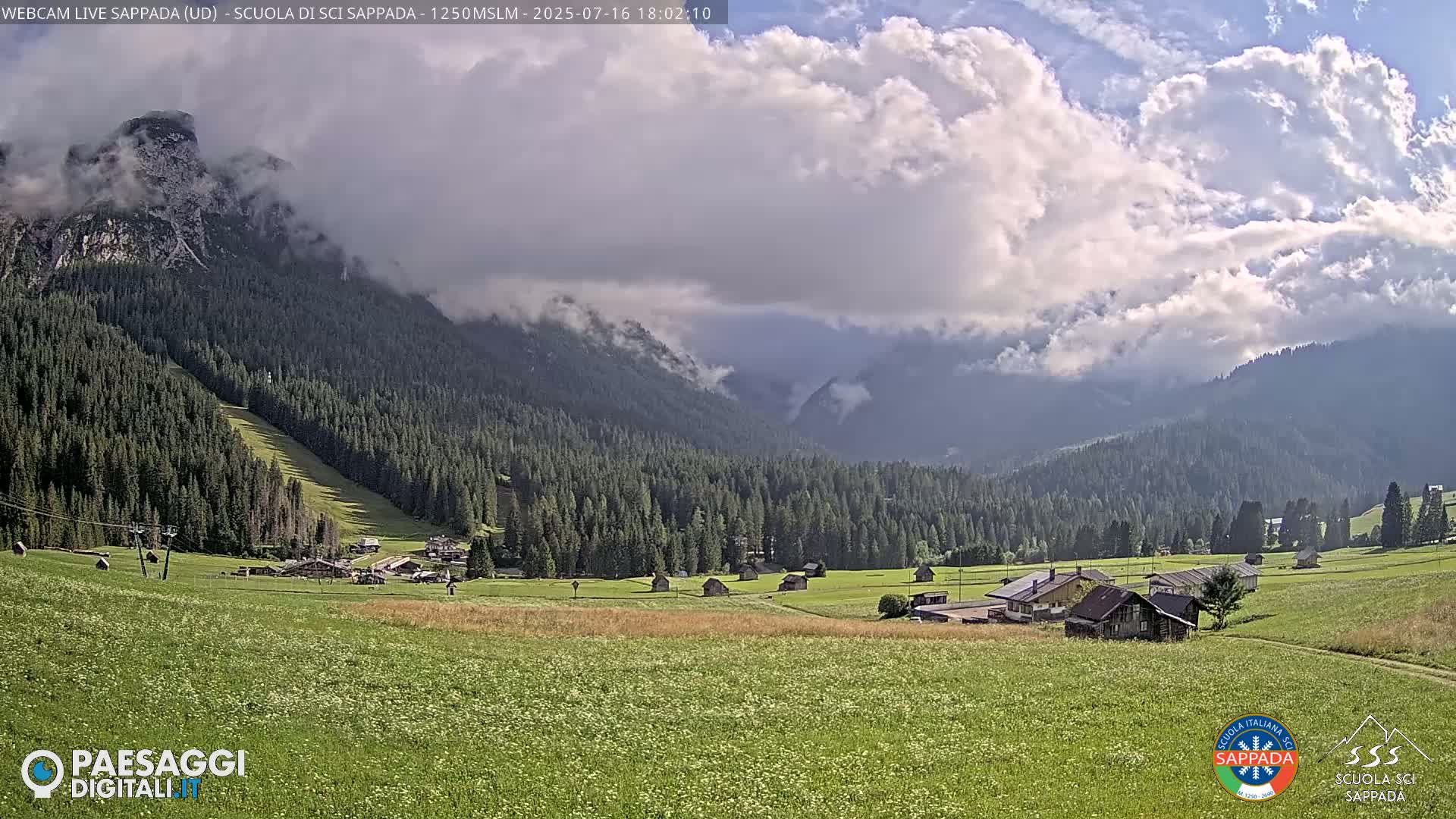  Sappada City Ski School & Ski Slope Live Cam - Udine, Friuli-Venezia Giulia, Italy
