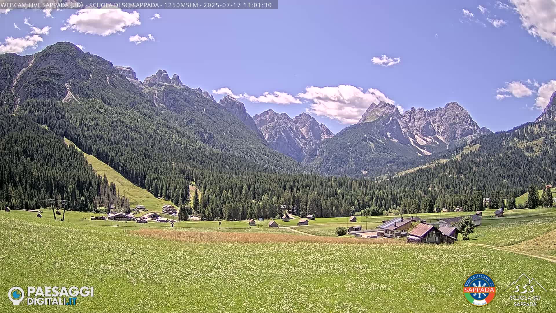  Sappada City Ski School & Ski Slope Live Cam - Udine, Friuli-Venezia Giulia, Italy
