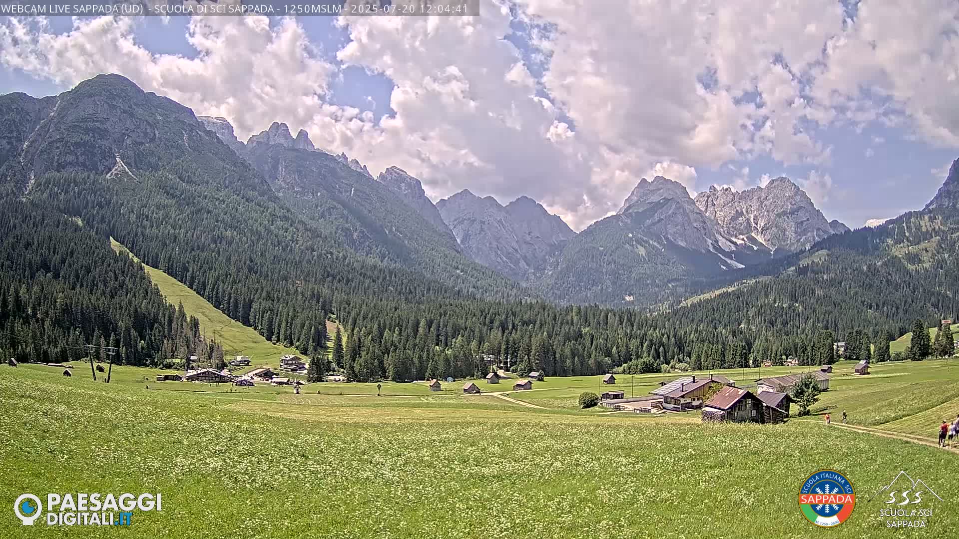  Sappada City Ski School & Ski Slope Live Cam - Udine, Friuli-Venezia Giulia, Italy